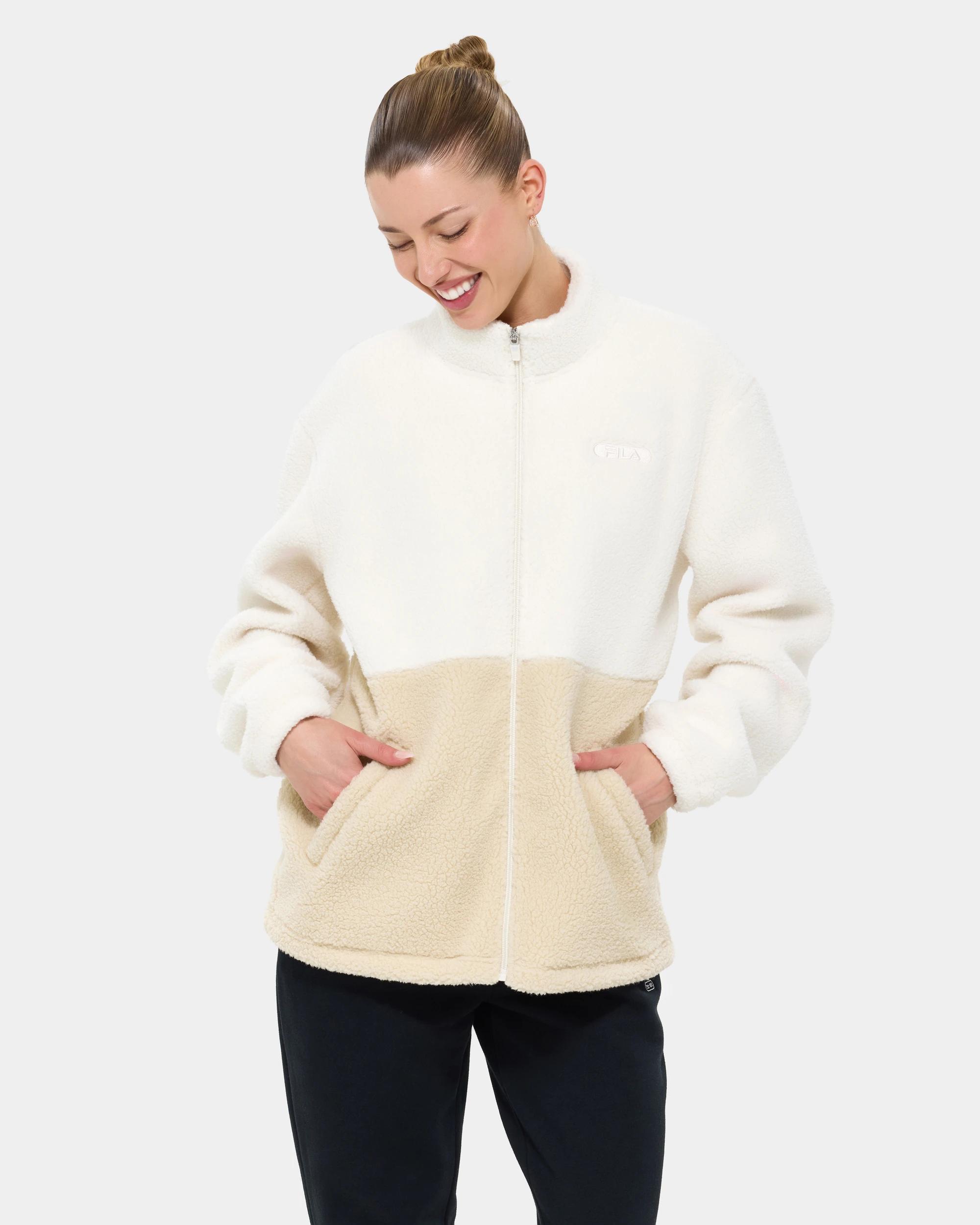 1 Fila Victoria Teddy Jacket GARDENIA, 1 of 7