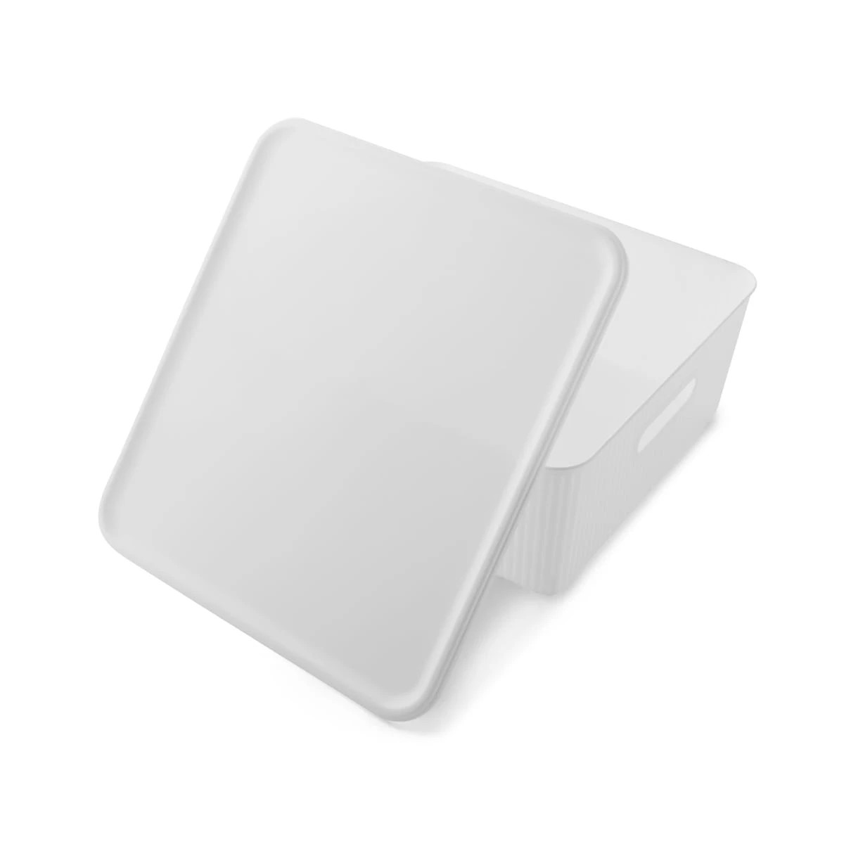 6 19L Ribbed Container - White, 6 of 10