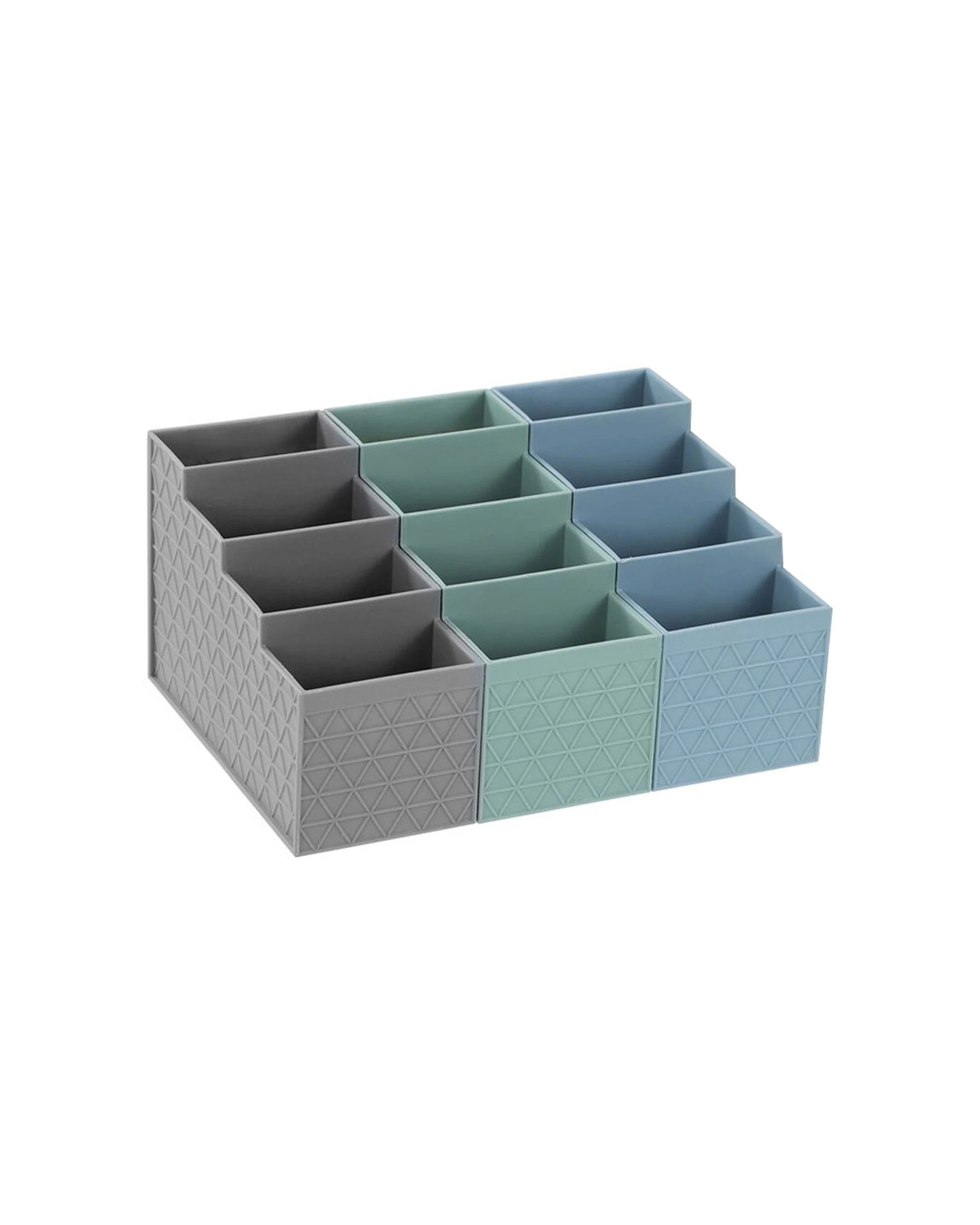 6 Boxsweden 6PK Trinity 4-Compartment Basket Durable 16x11cm - Multi, 6 of 6