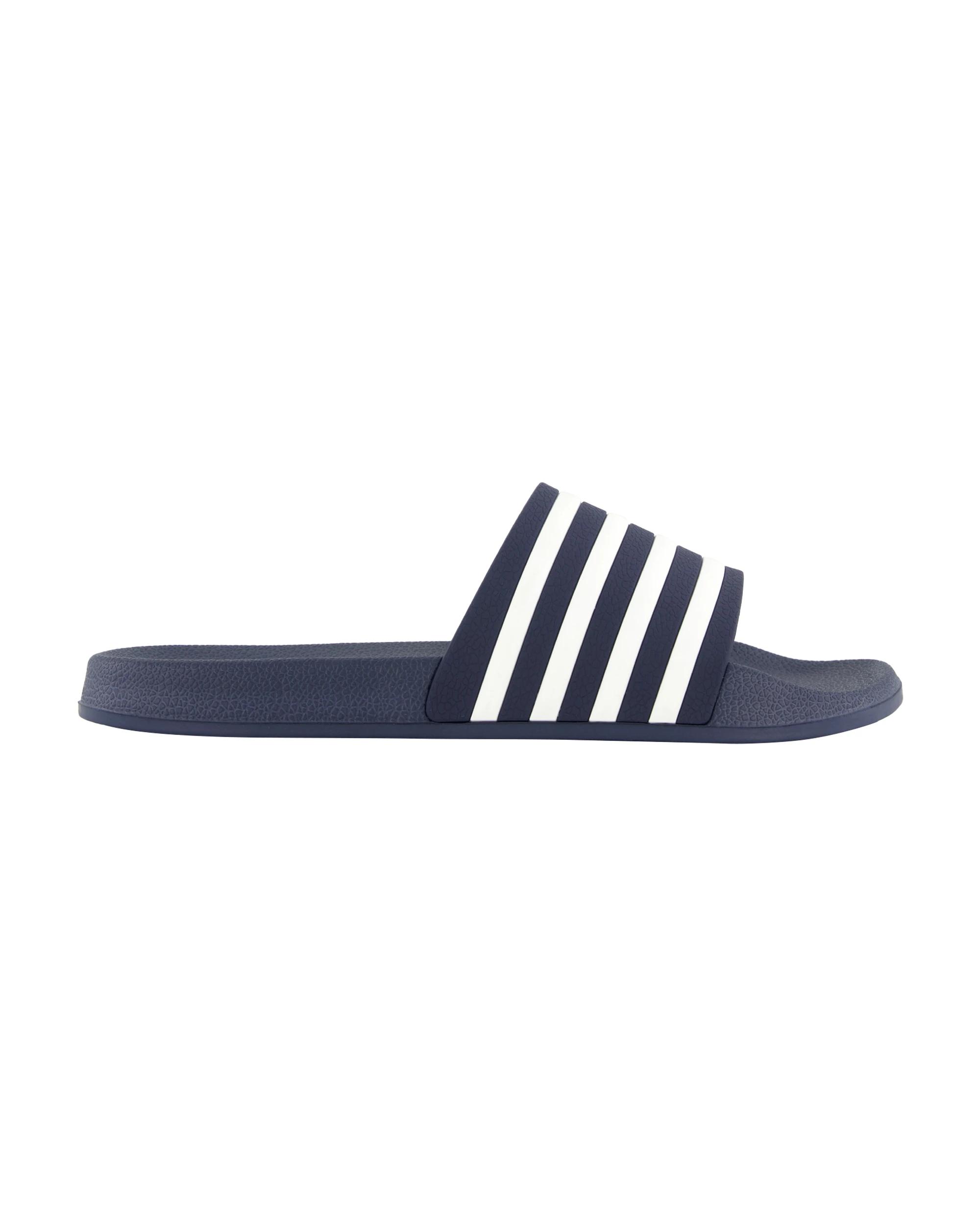 1 Single Band Slides Navy White, 1 of 3