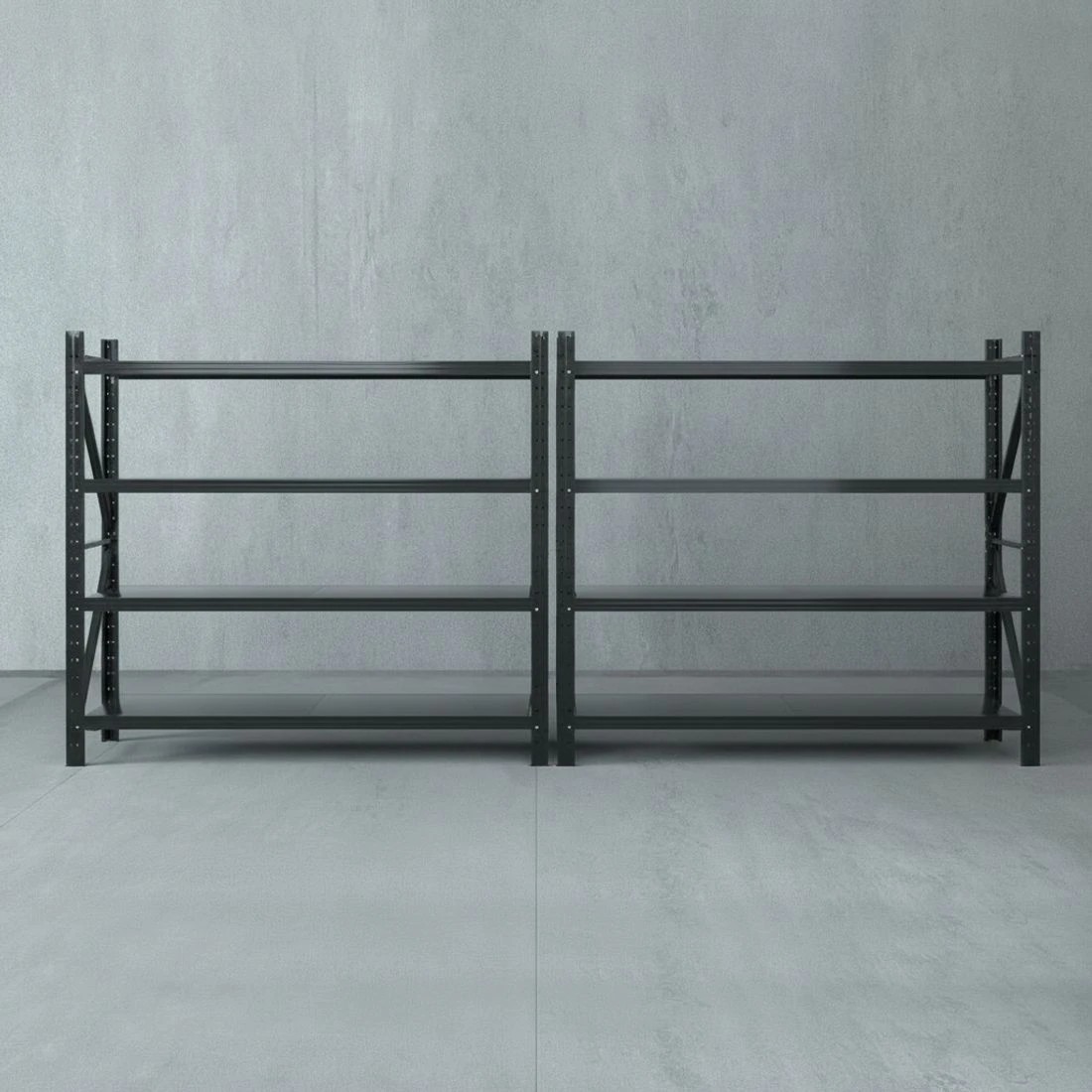 5 Giantz 4Mx1.8M Garage Shelving Warehouse Rack - Black, 5 of 6