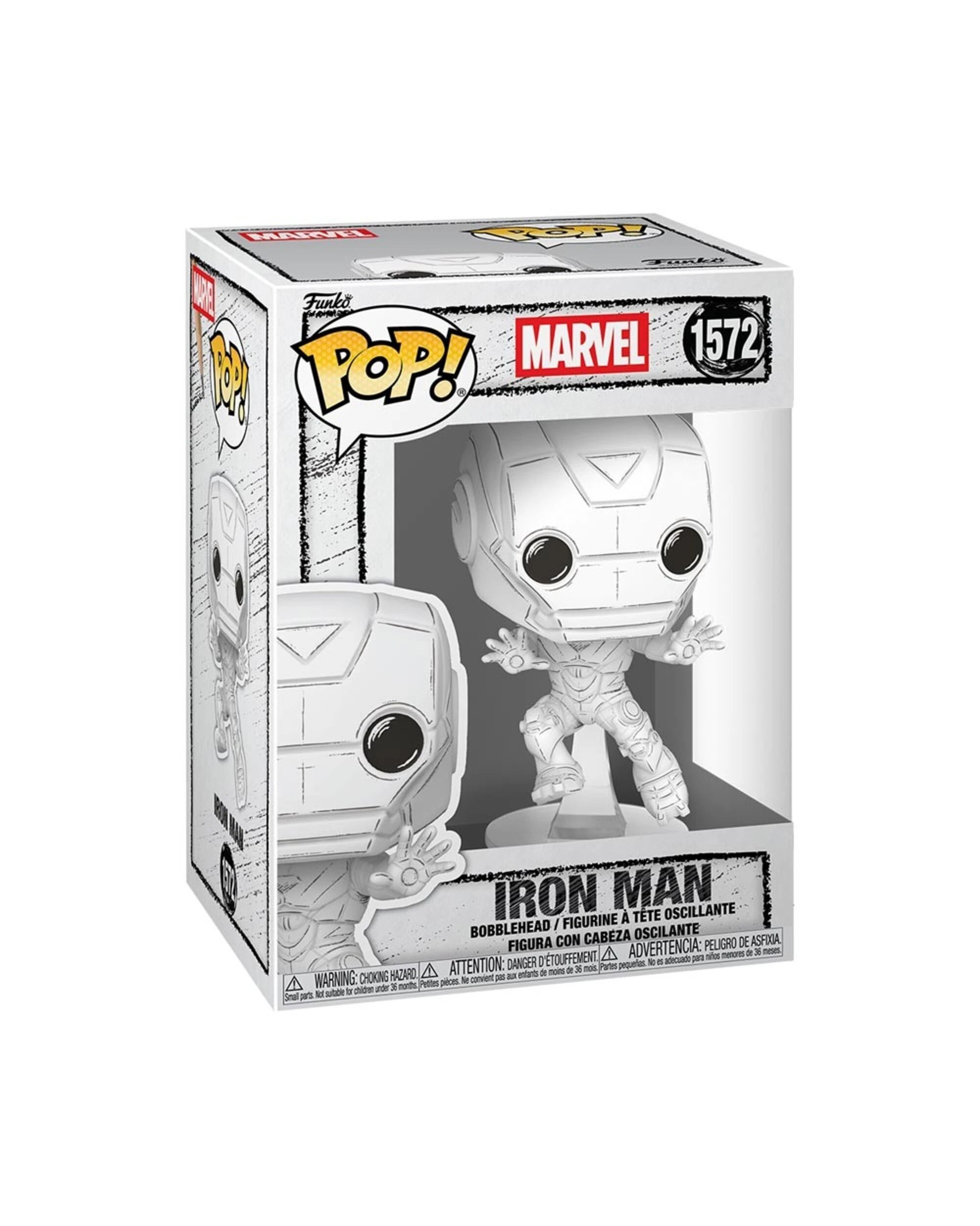 2 Marvel - Iron Man - Sketch Iron Man Pop! Vinyl Figure, 2 of 2