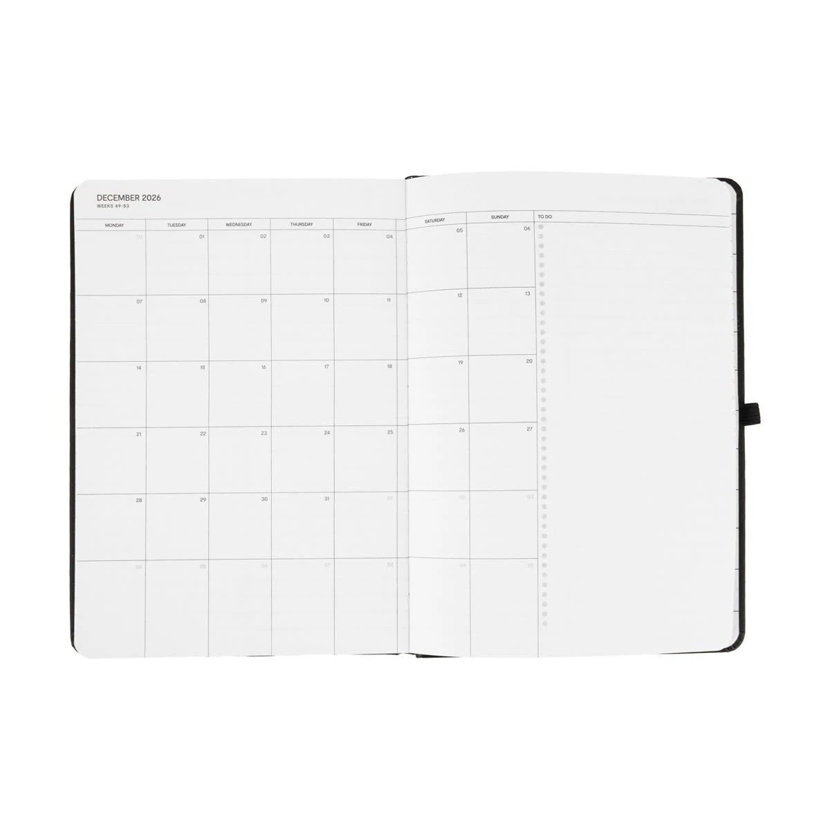 6 A5 2025-26 Diary - Black, 6 of 7