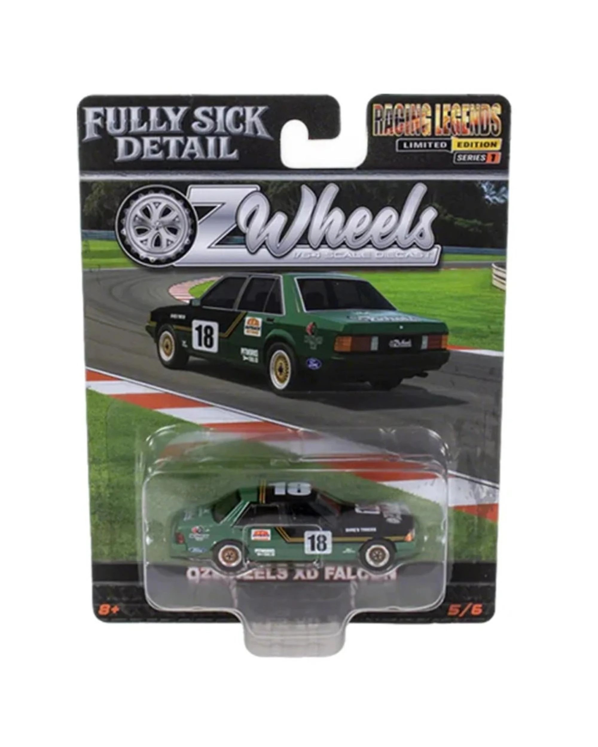 1 OZ Wheels Fully Sick Detail Series 1 Racing Legends Limited Edition Ford XD Falcon 1: 64 Scale Diecast Vehicle, 1 of 1