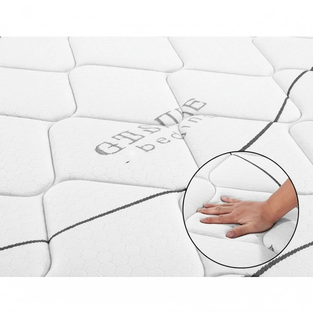 6 Giselle Bedding 16cm Mattress Medium Firm Double Comfort Support Breathable Pressure Relief Hypoallergenic - Grey, 6 of 7