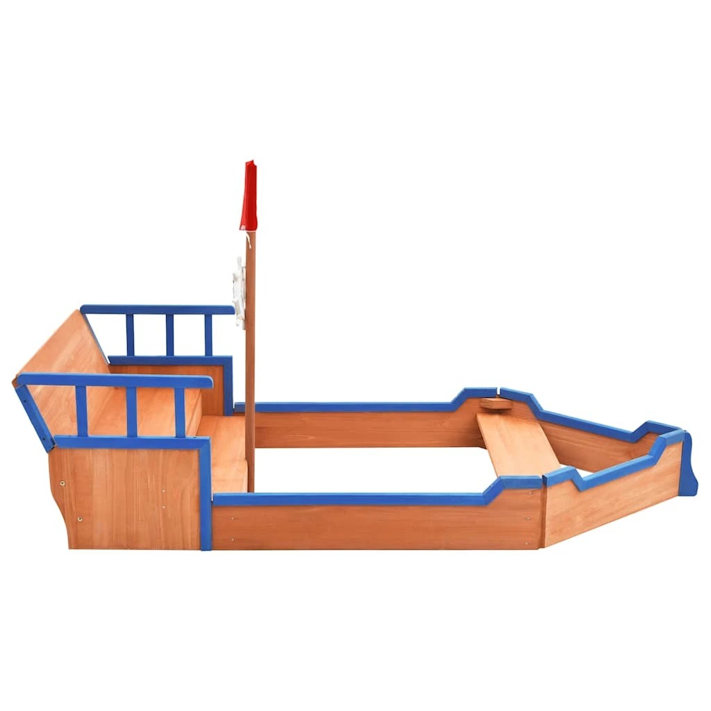 4 Vidaxl Sandbox Wooden Sandbox - Multi, 4 of 9