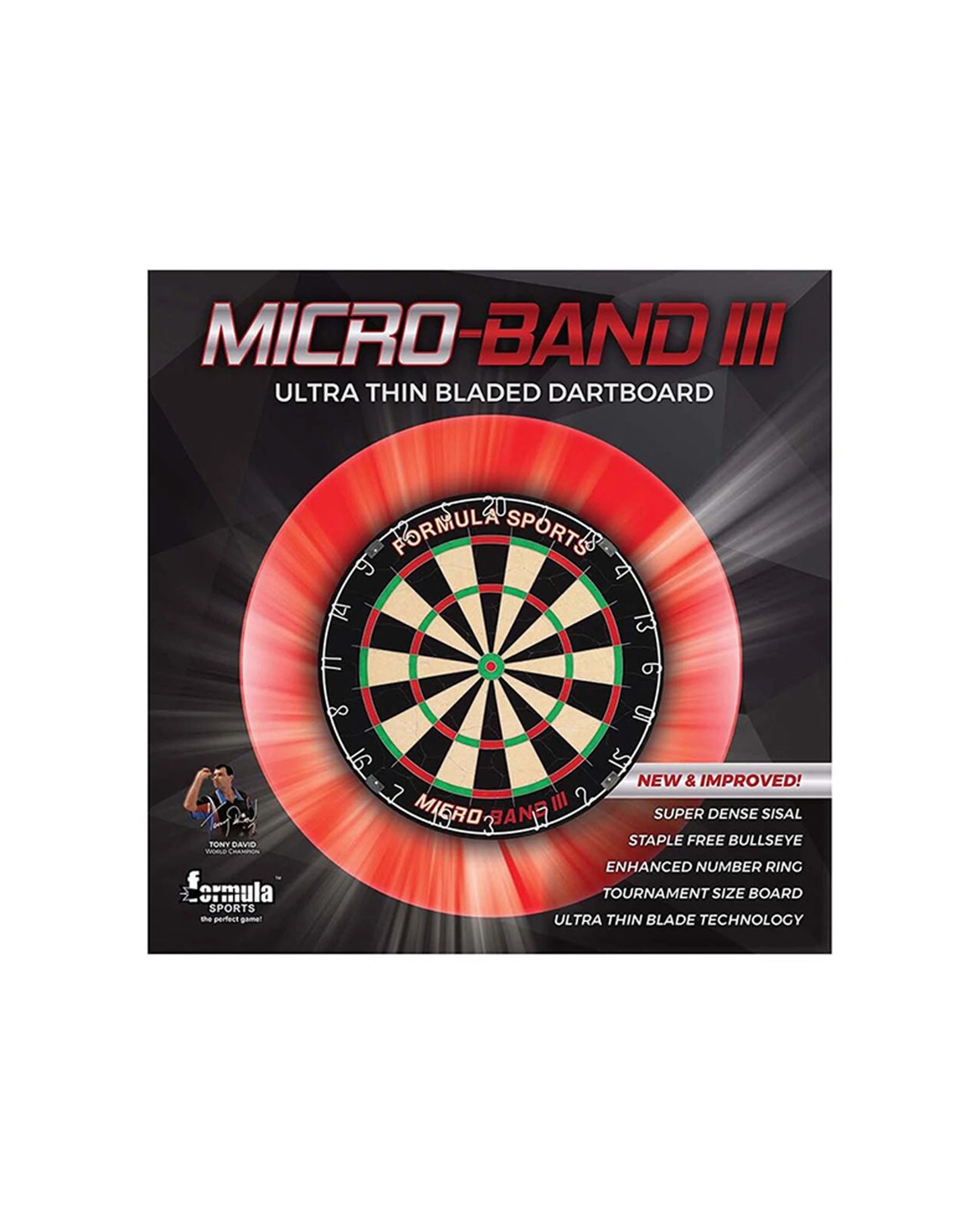 2 Formula Sports Micro-band III Razor Dartboard Super Dense High-grade Sisal - Multi, 2 of 4