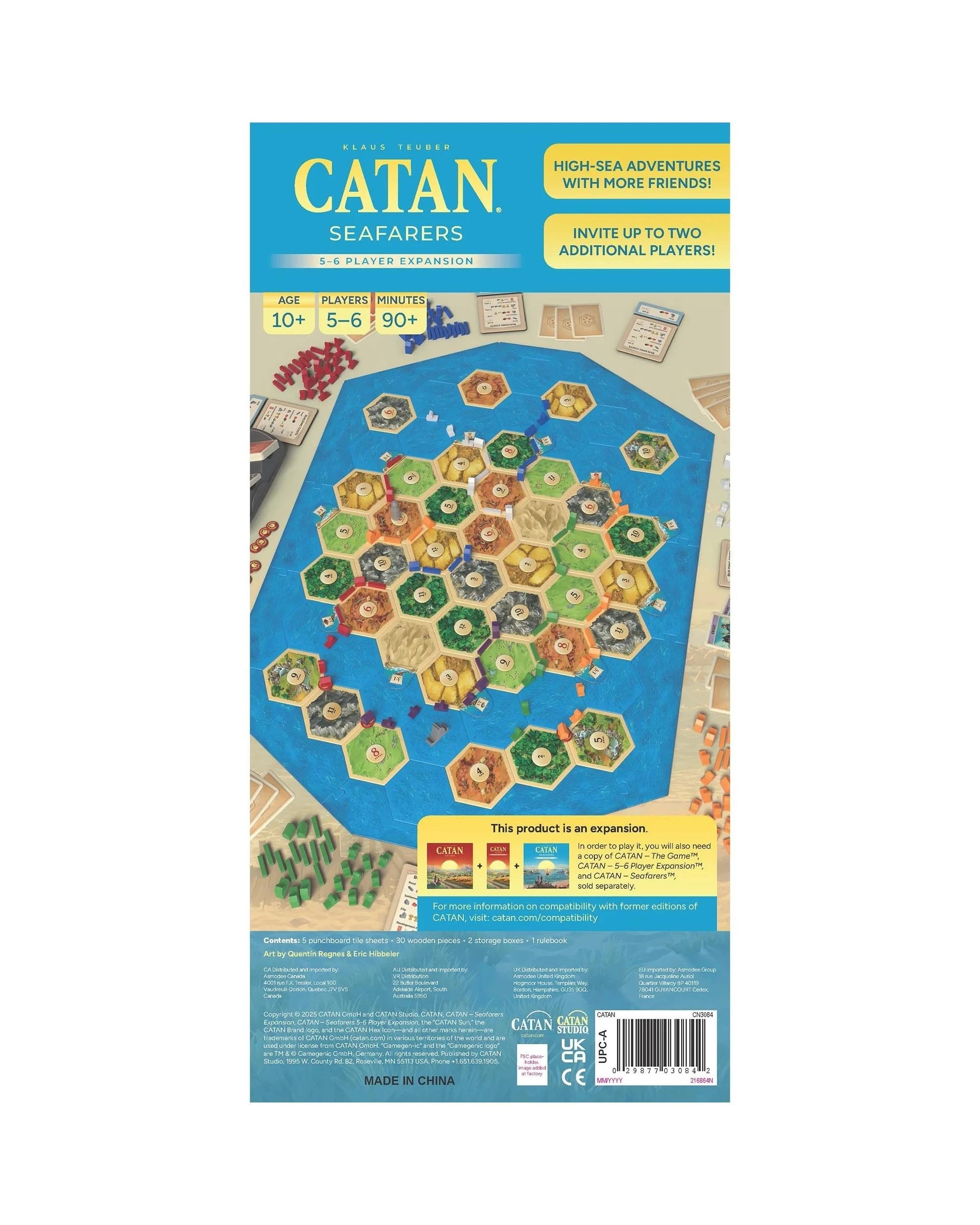 3 Catan 6th Edition: Seafarers 5-6 Player Extension Board Game, 3 of 3