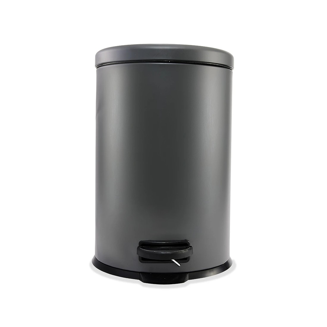 5 20L Matte Grey Round Pedal Bin, 5 of 5