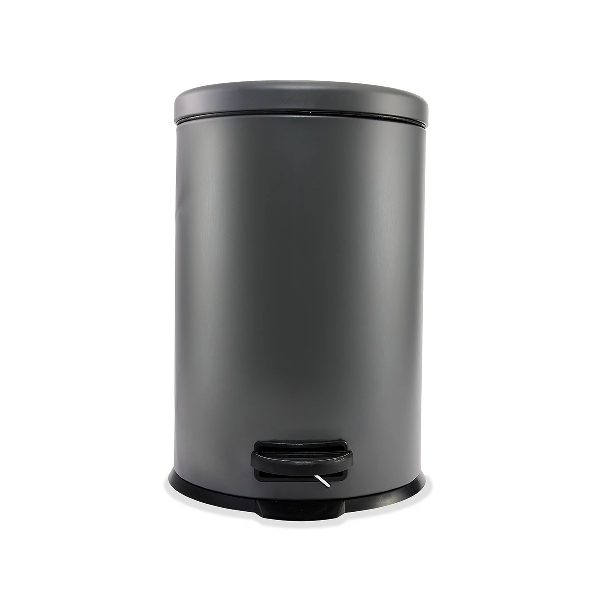 5 20L Matte Grey Round Pedal Bin, 5 of 5