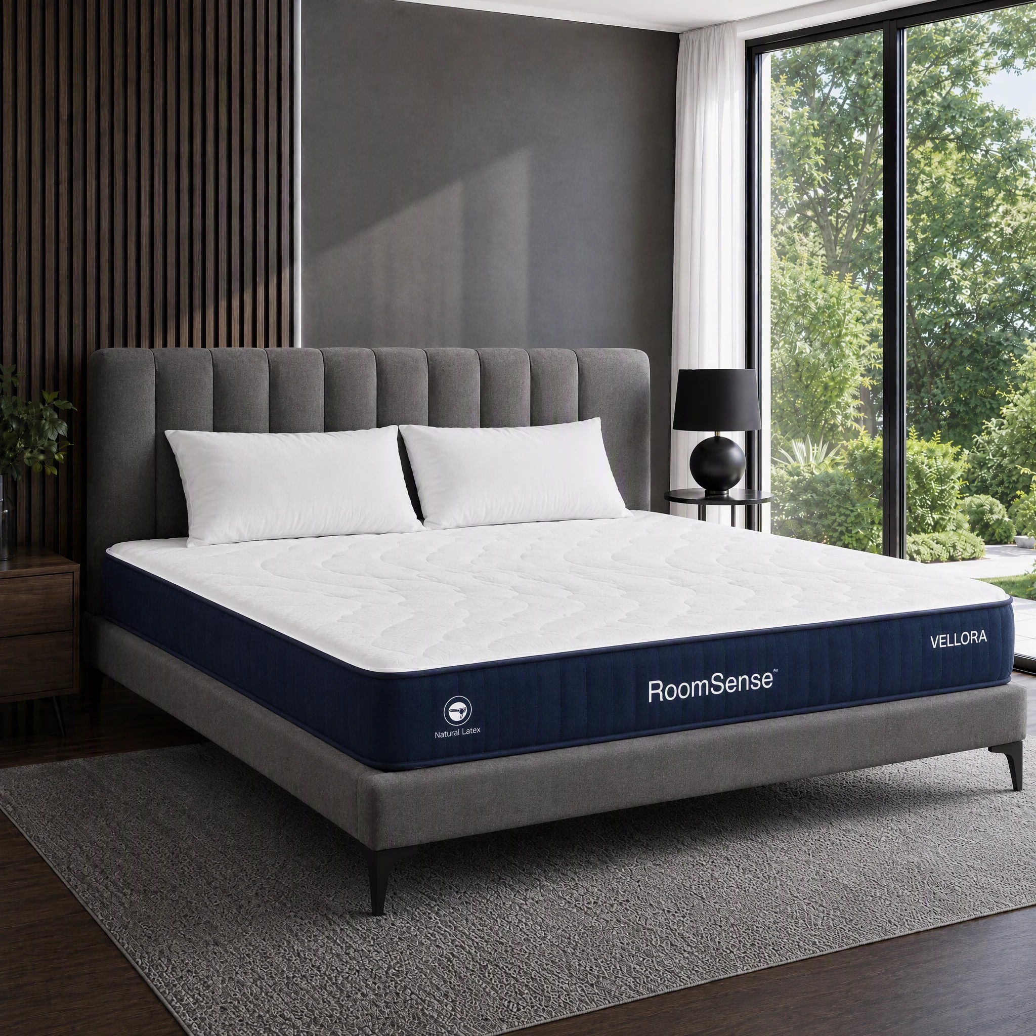 1 RoomSense Mattress 30cm Medium Firm Latex with Lumbar Support - King Bed - Multi, 1 of 9