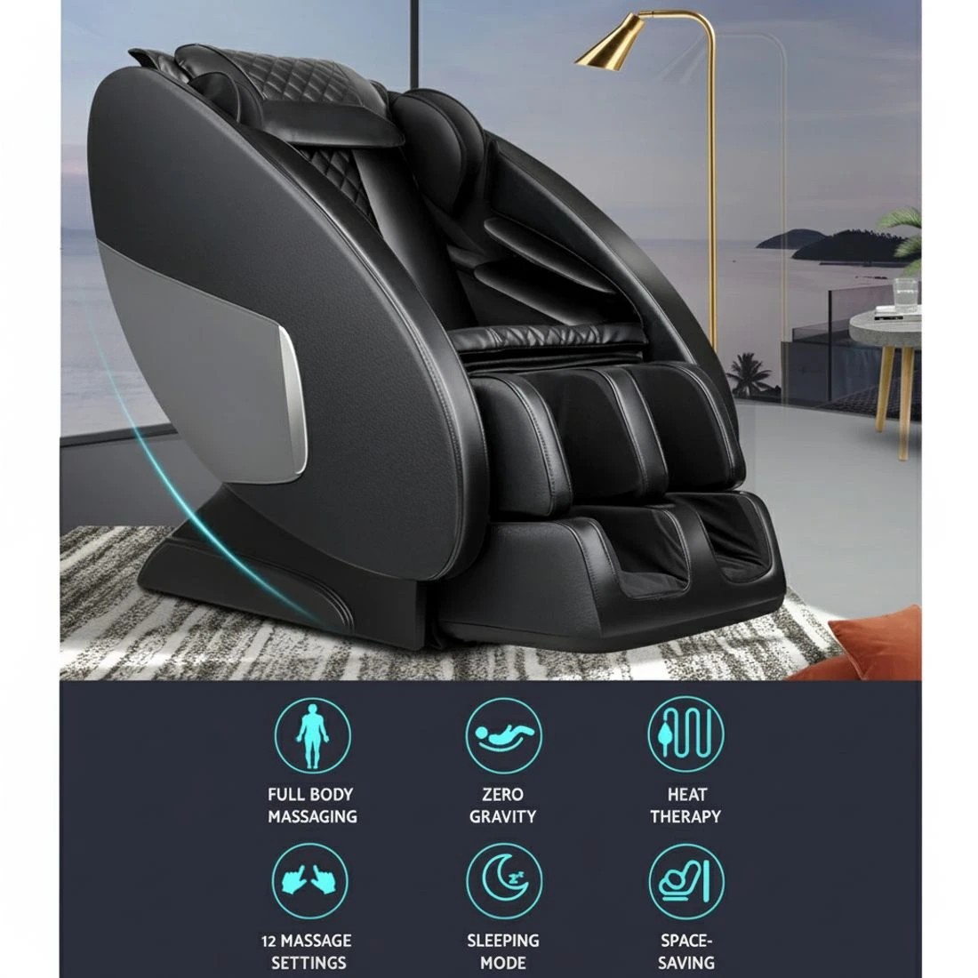 4 Livemor Massage Chair Electric Recliner Massager  Ellmue - Multi, 4 of 7