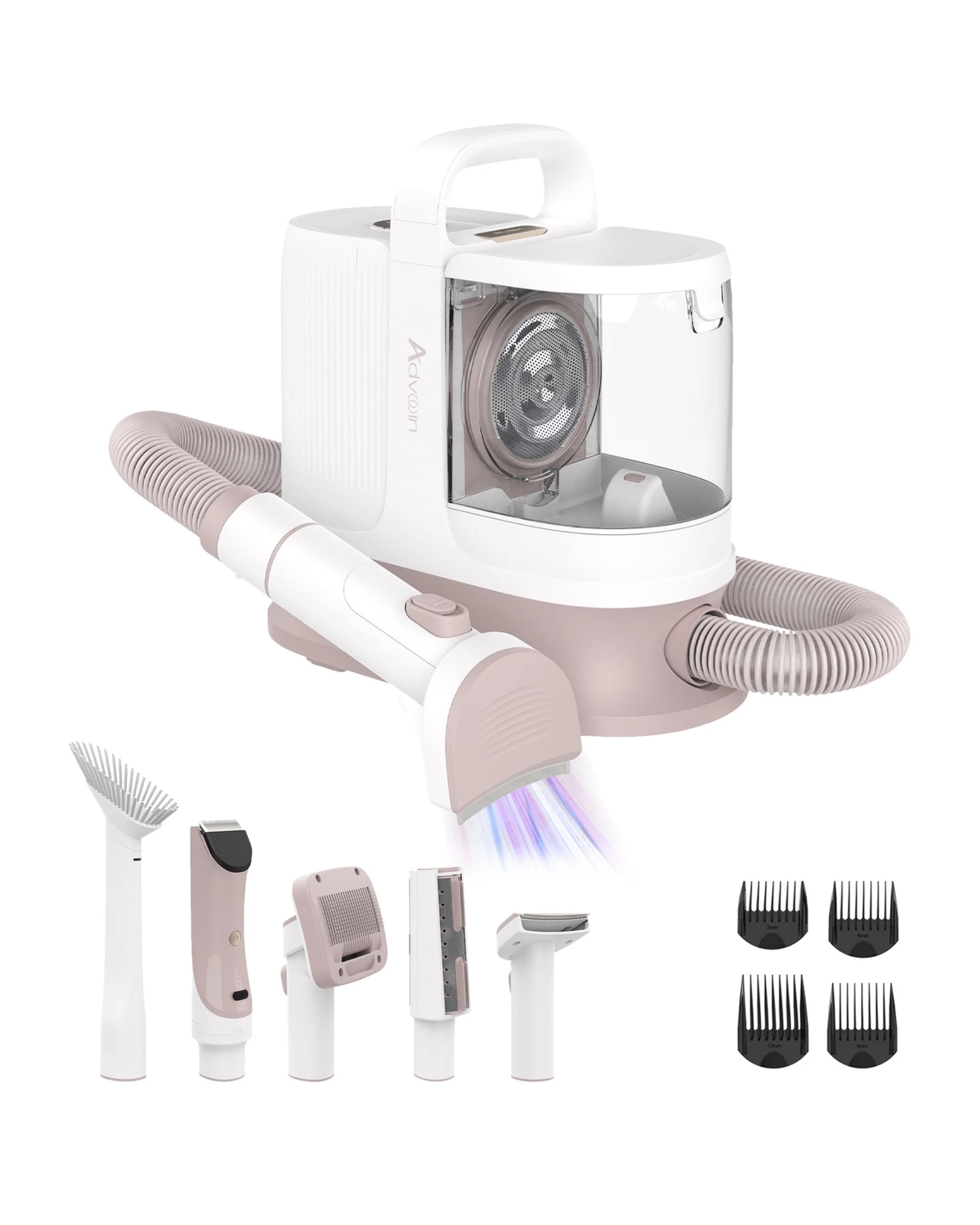 1 Advwin 5in1 Pet Grooming Vacuum Kit, 1 of 8