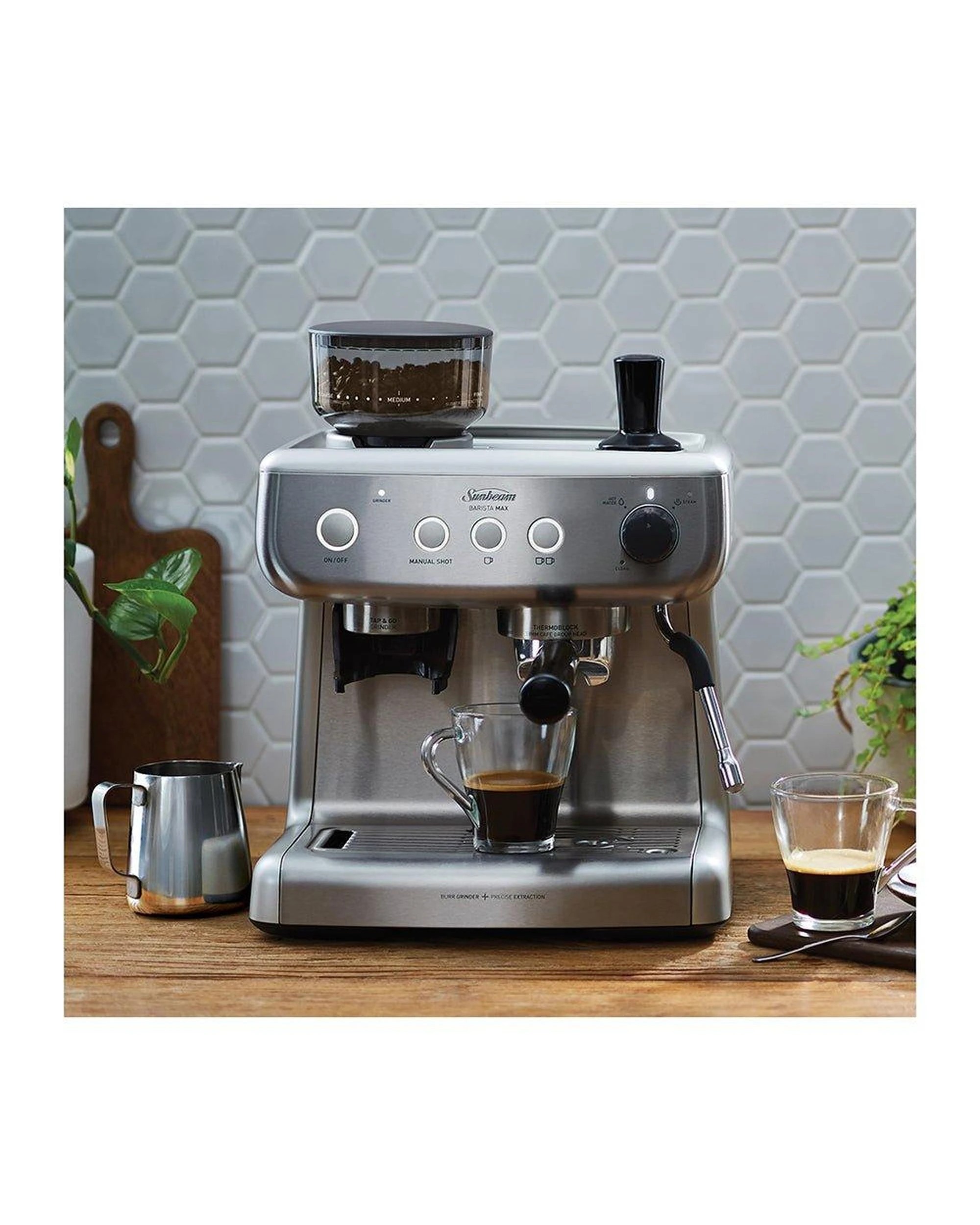 8 Sunbeam Barista Max Espresso Machine - Silver - STAINLESS STEEL, 8 of 9