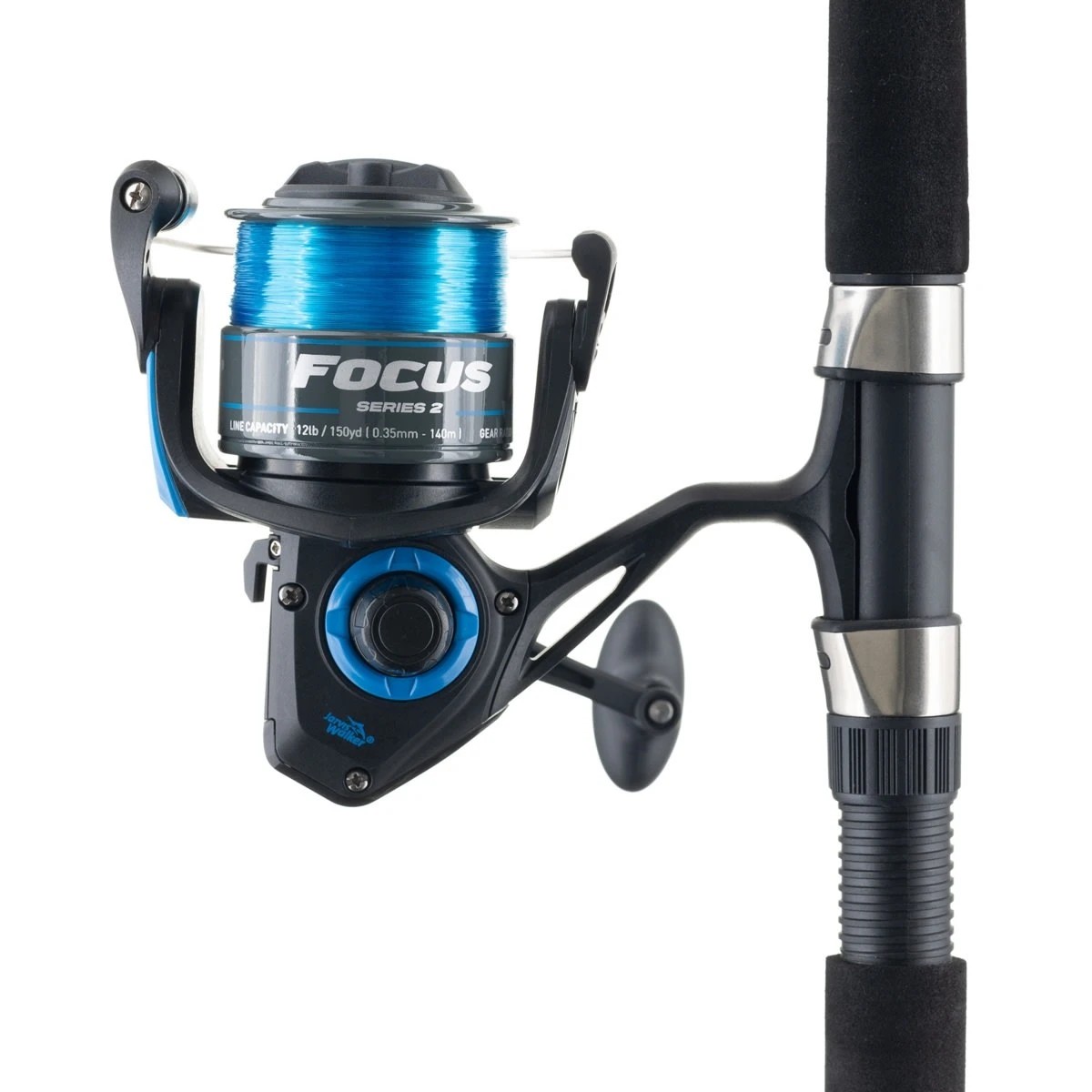 3 Jarvis Walker Focus Series 2 Estuary/General Purpose Combo - 7ft., Black and Blue, 3 of 7