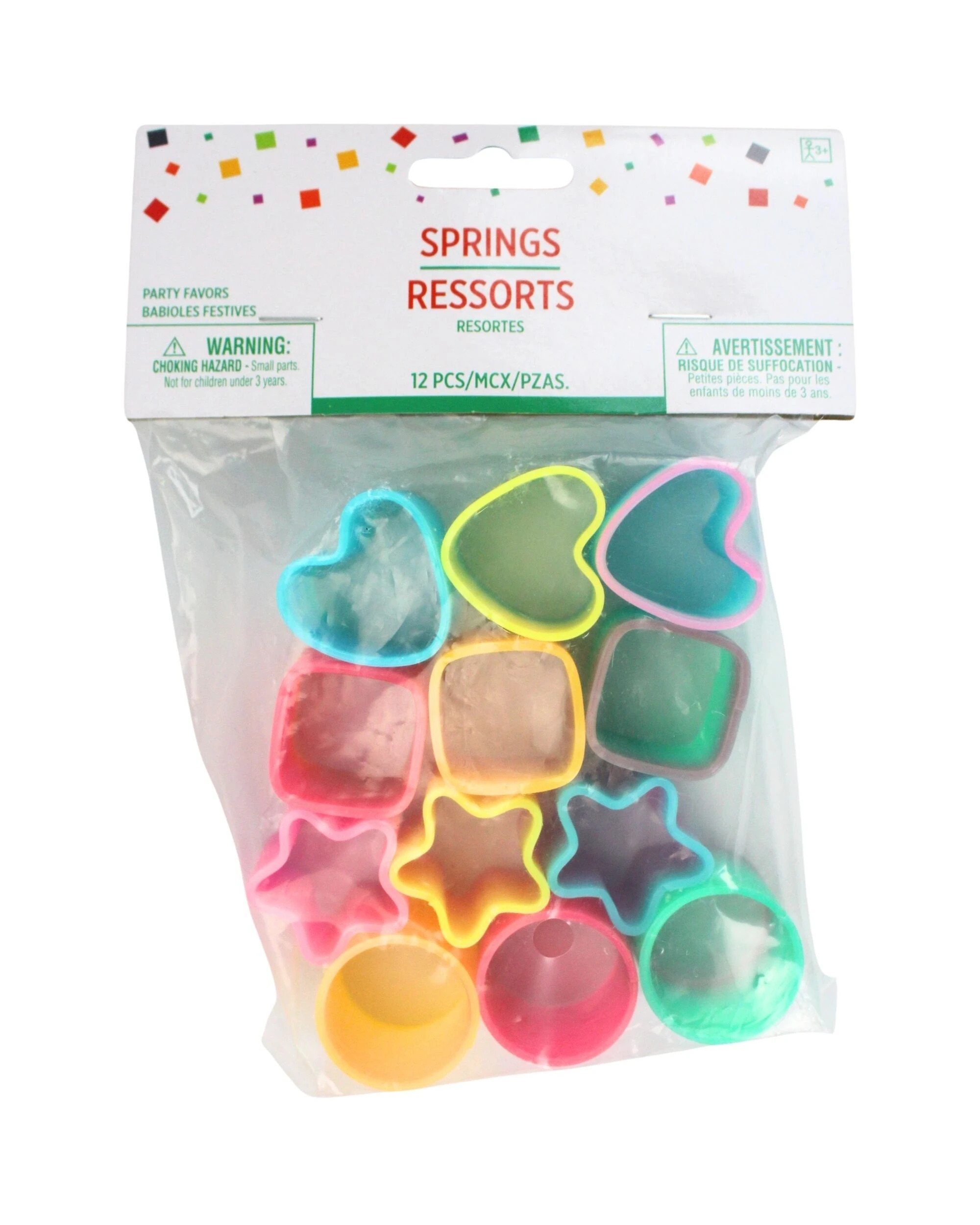 2 Anagram Assorted Shaped Mini Slinky Springs Pack of 12 - Assorted, 2 of 3