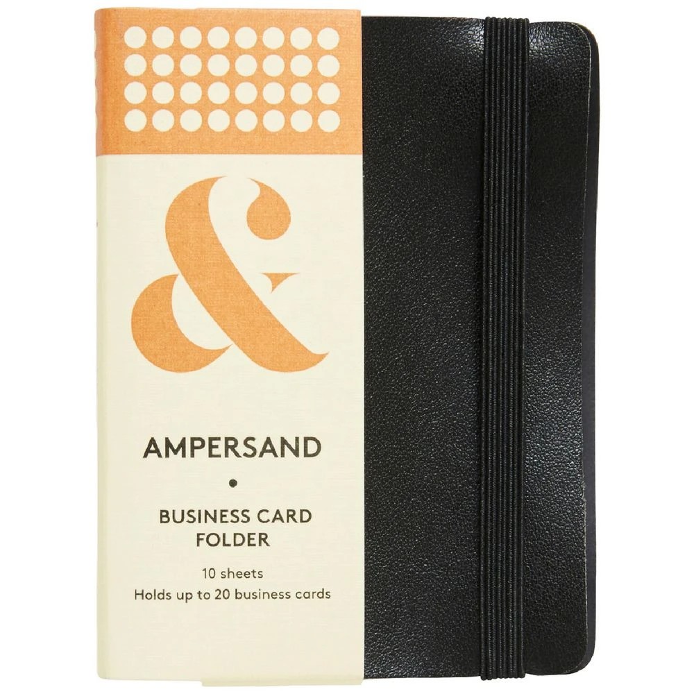 1 J.Burrows Mini Business Card Holder Black, 1 of 3