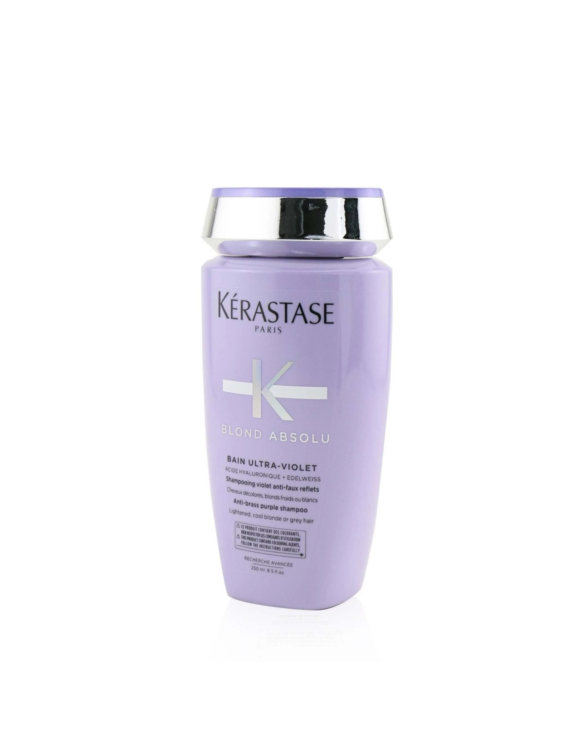 3 Kerastase Blond Absolu Bain Ultra-Violet Anti-Brass Purple Shampoo (Lightened, Cool Blonde or Grey Hair)  250ml/8.5oz, 3 of 4
