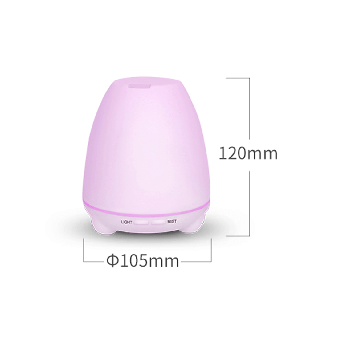 2 TODO 100Ml Humidifier Aromatherapy Diffuser 7 Colour Led Compact Design + Essential Oil - White, 2 of 2