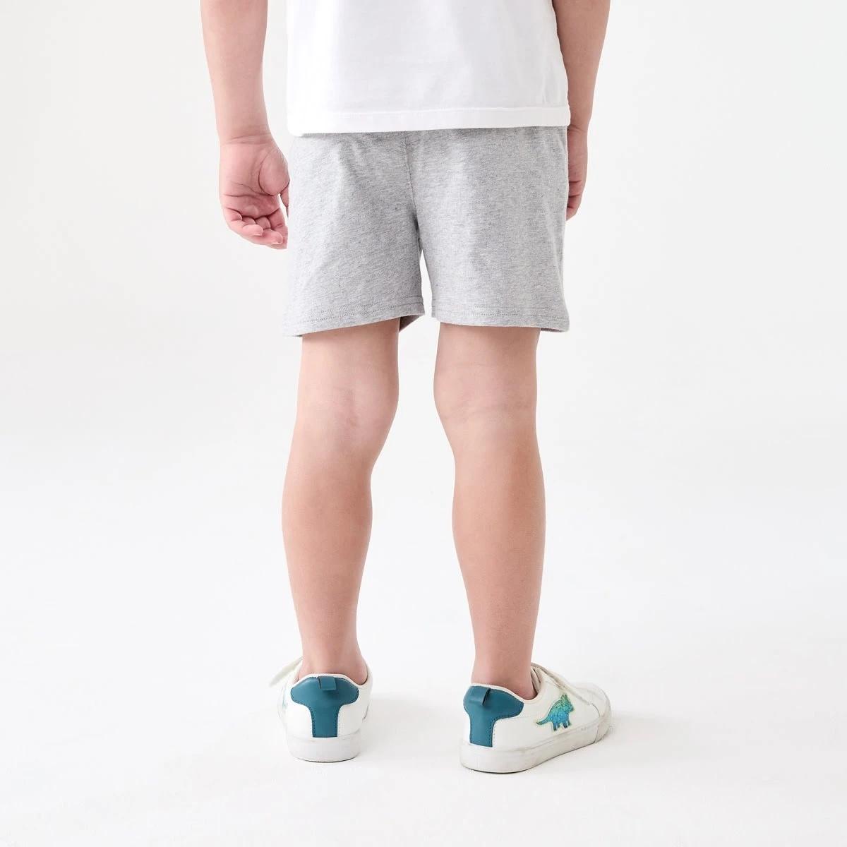 2 Cotton Knit Shorts LIGHT GREY MARLE, 2 of 5