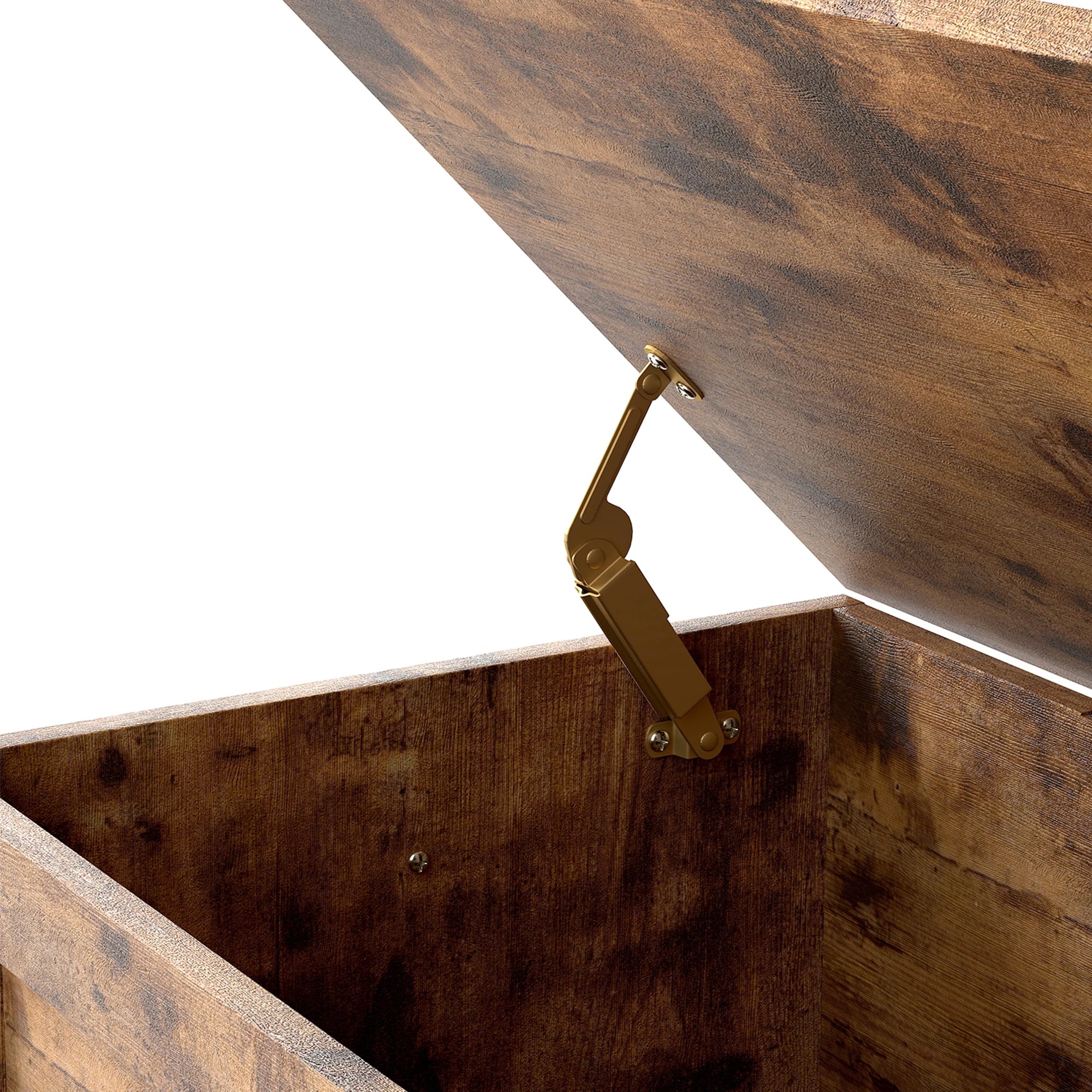 4 Levede Storage Bench Wooden, 4 of 9