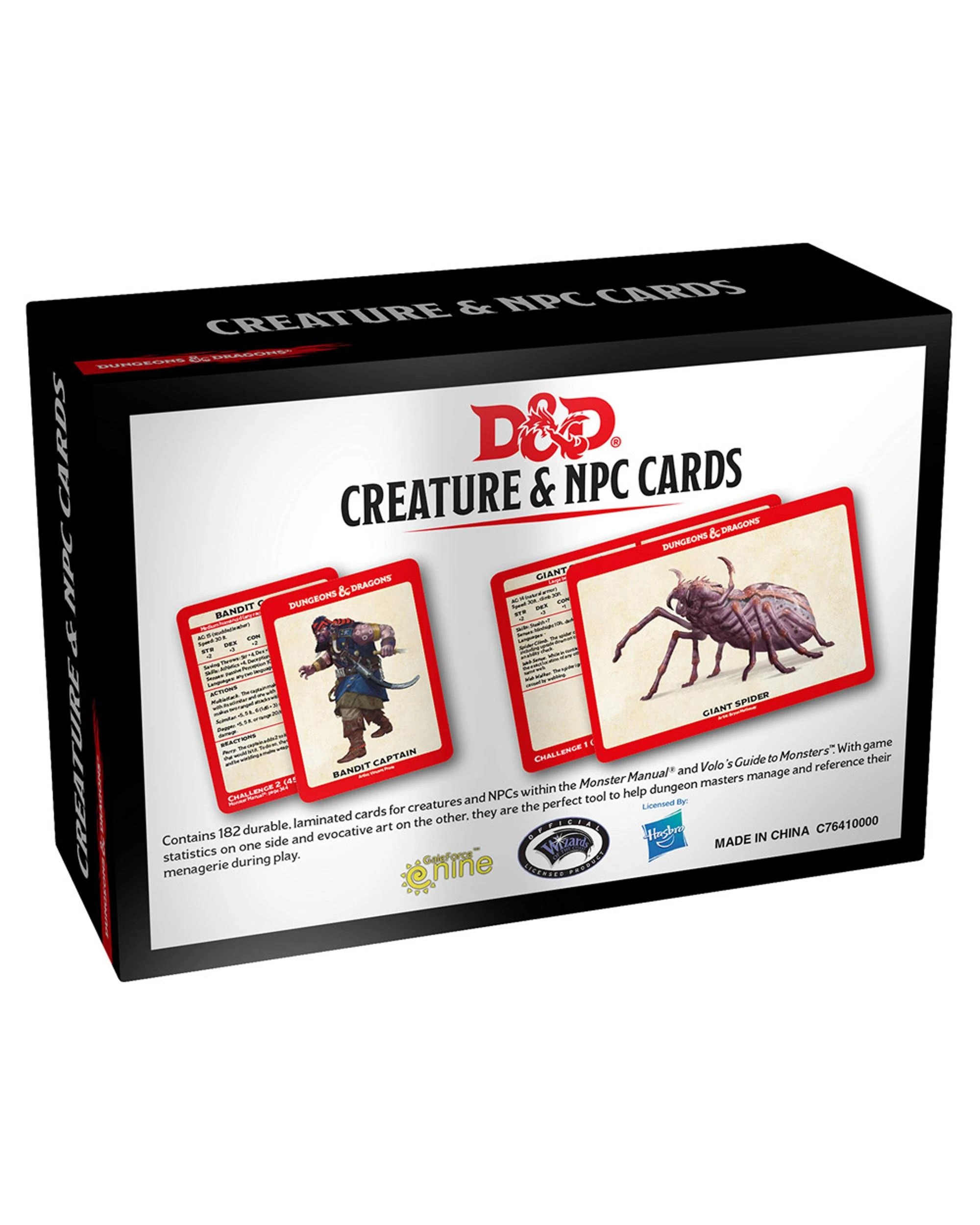 2 Dungeons and Dragons Creature and NPC Cards, 2 of 2