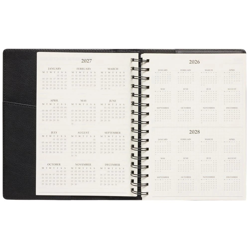 3 Officeworks A5 Day to Page Prestigio 2027 Diary Black, 3 of 7