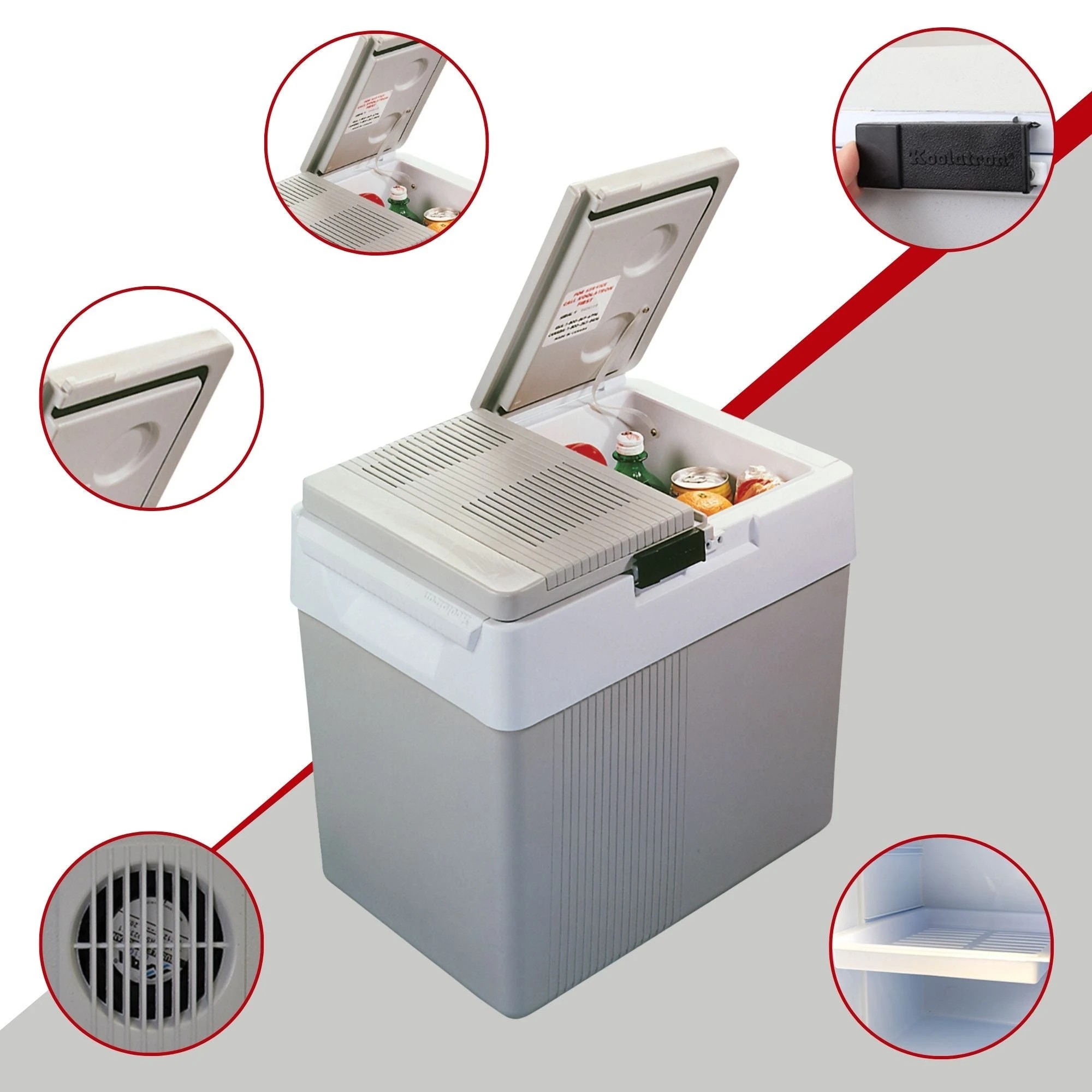 3 Koolatron 31L Portable Iceless Cooler - Grey, 3 of 7