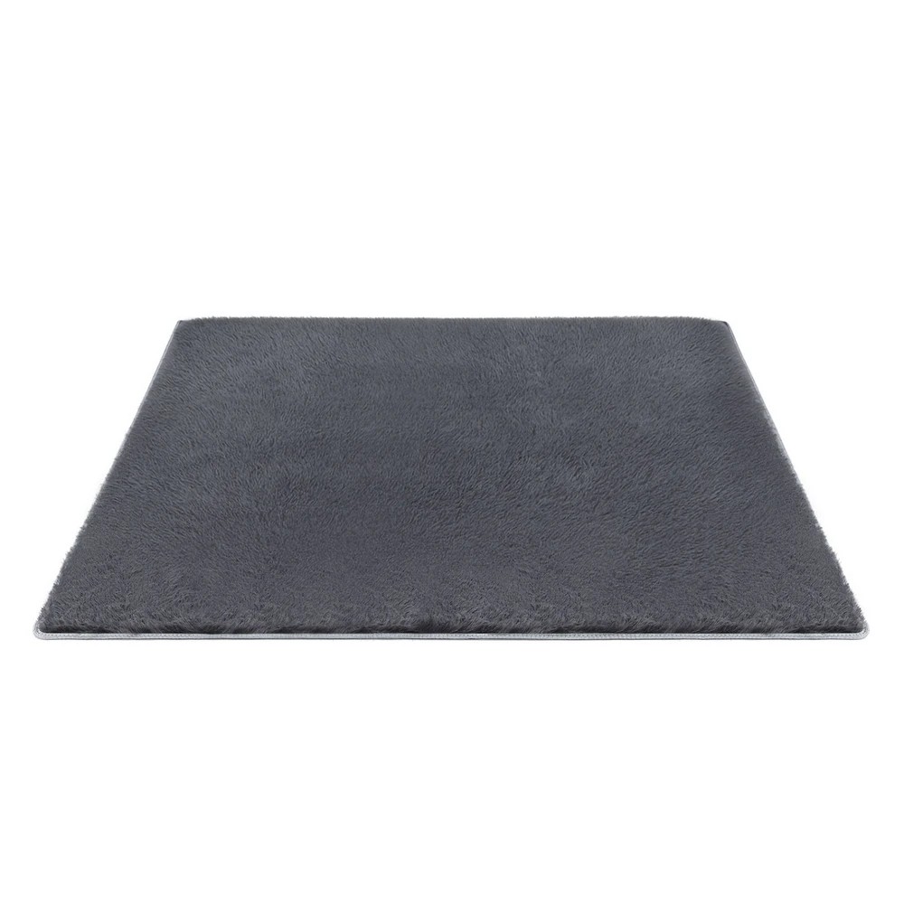 1 Artiss Floor Rug 200x230cm Plush Area Shaggy Rug Living Room Bedroom Carpet - Grey, 1 of 9