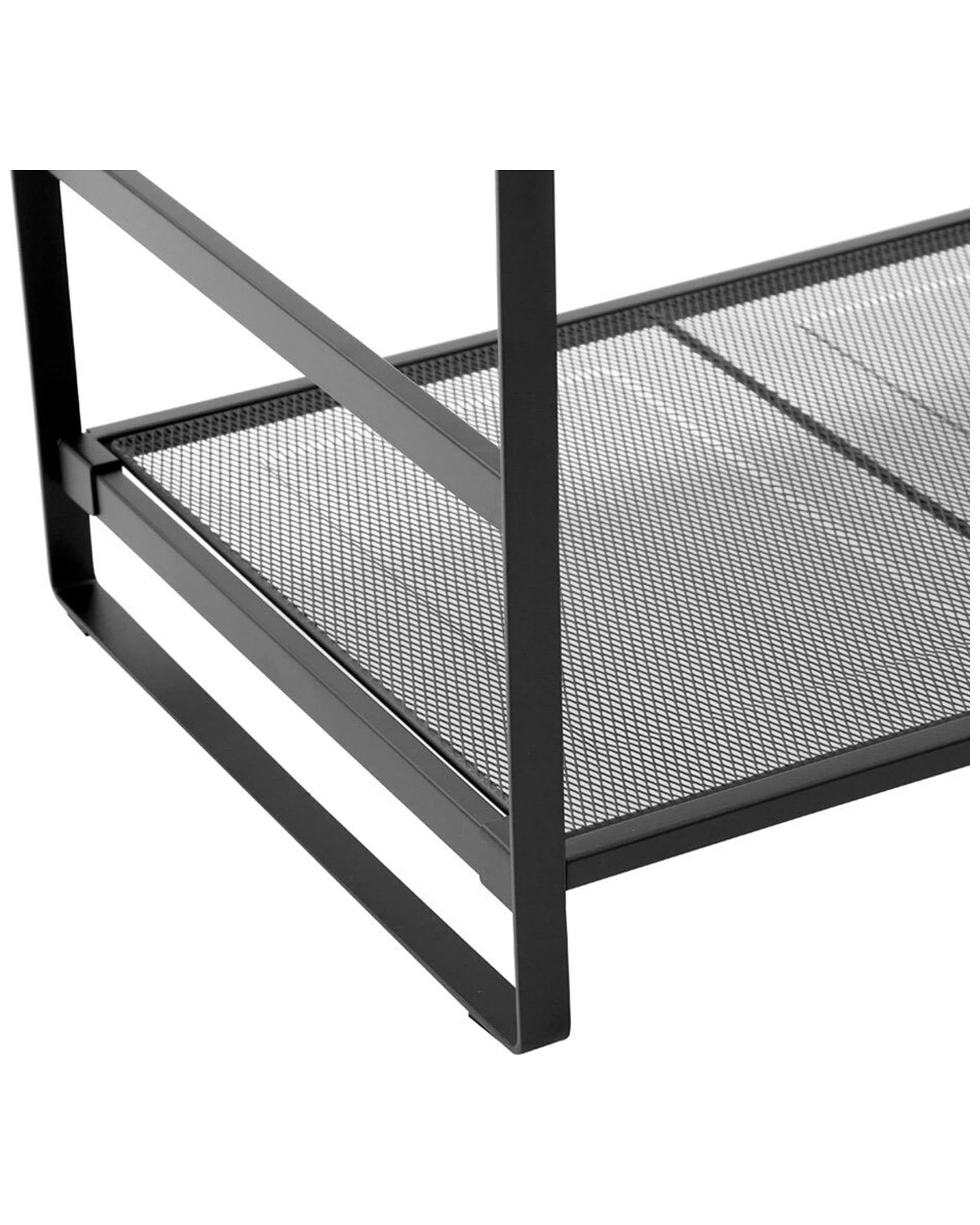 4 Boxsweden 2 Tier Mesh Wire Storage Shelf 73cm For Home Organisation.
 - Black, 4 of 5