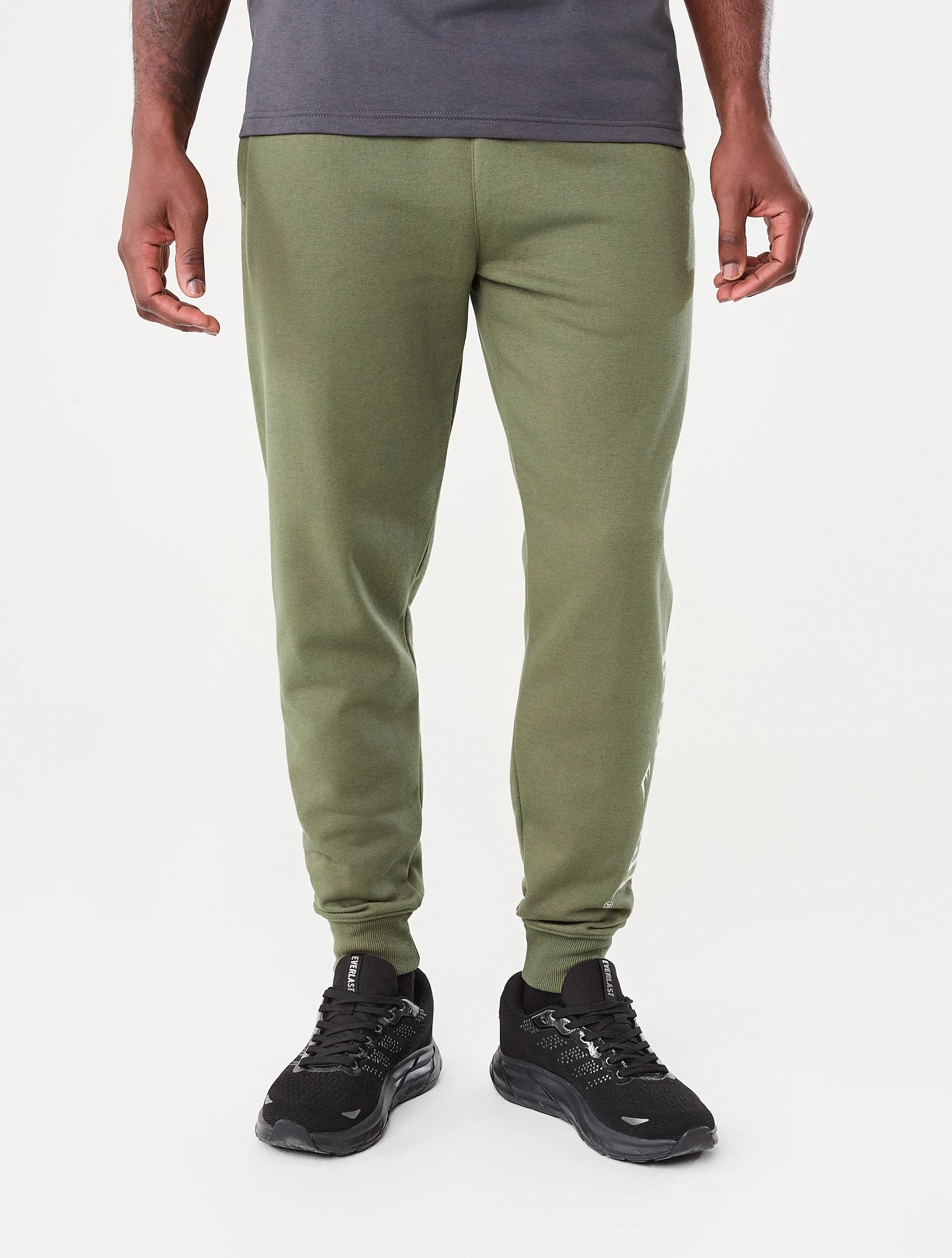 2 Everlast Mens Block Trackpants Olive, 2 of 7