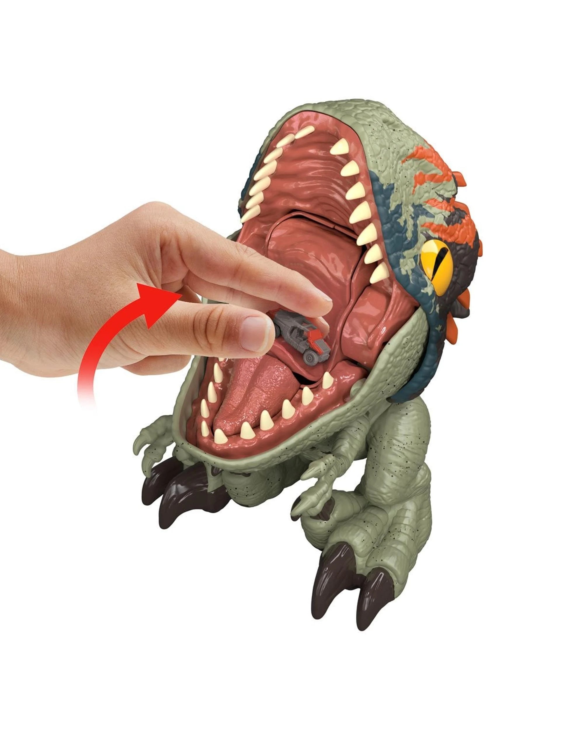 6 Jurassic World Fierce Feeder Velociraptor Action Figure, 6 of 7
