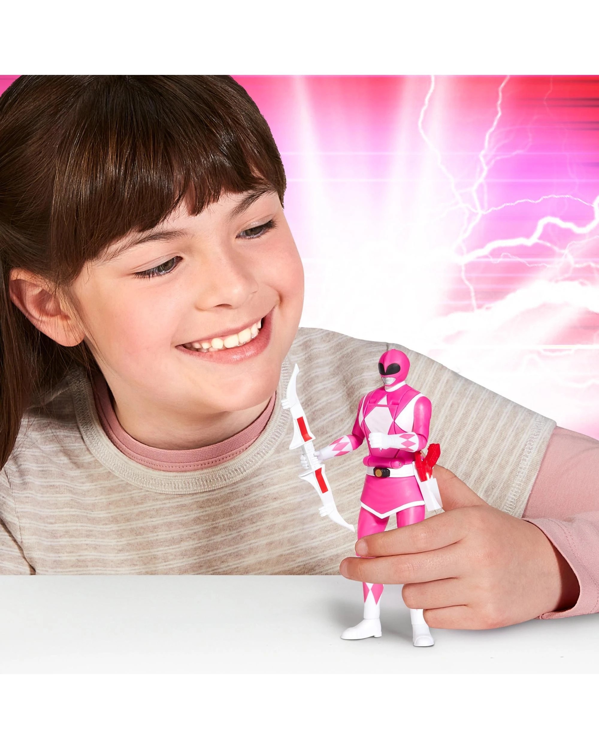 8 Mighty Morphin Power Rangers Re-Ignition Auto-Morphin Pink Ranger Action Figure, 8 of 9