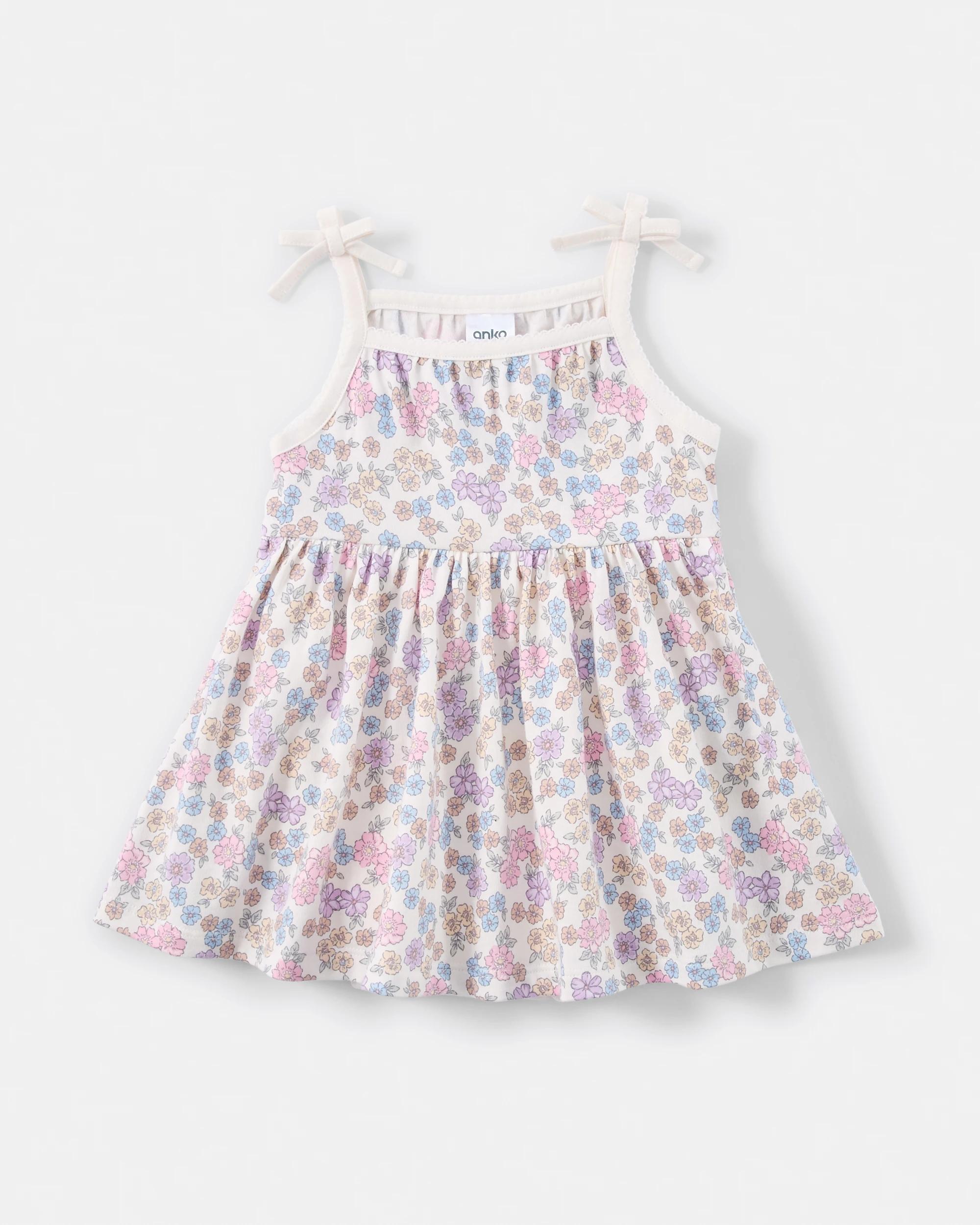 1 Strappy Bodysuit Dress BEIGE FLORAL, 1 of 3