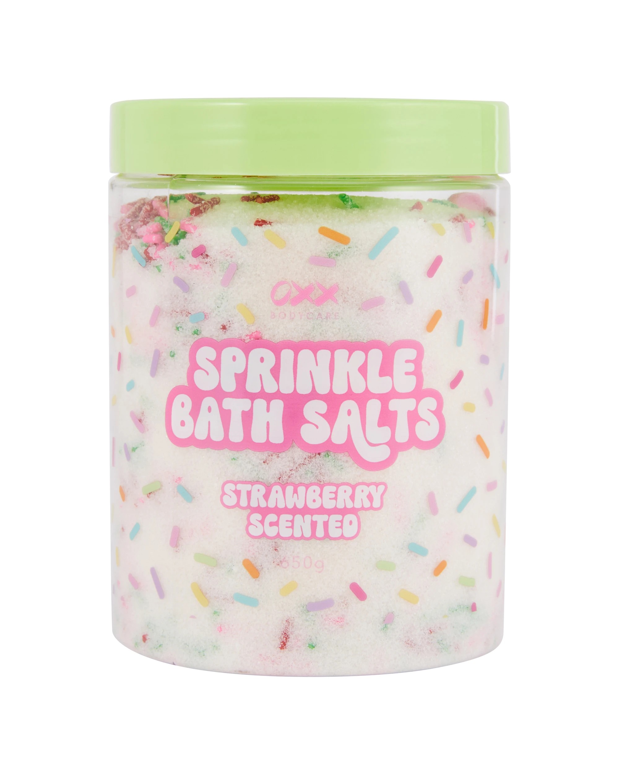 1 OXX Bodycare Sprinkle Bath Salts 650g - Strawberry Scented, 1 of 4