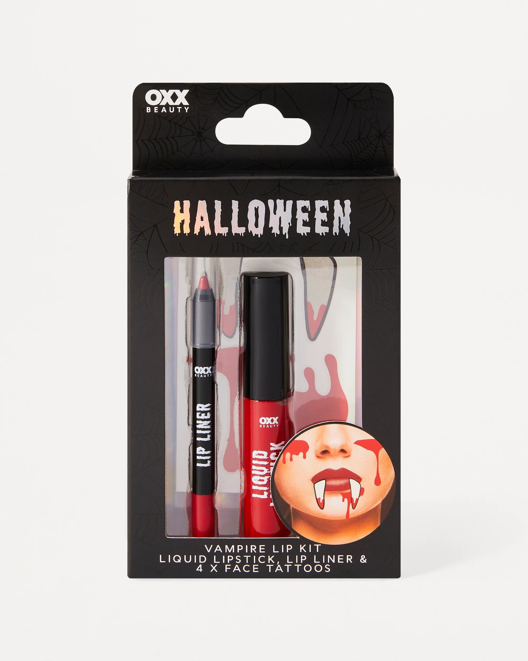 1 OXX Beauty 6 Piece Halloween Vampire Lip Kit, 1 of 7