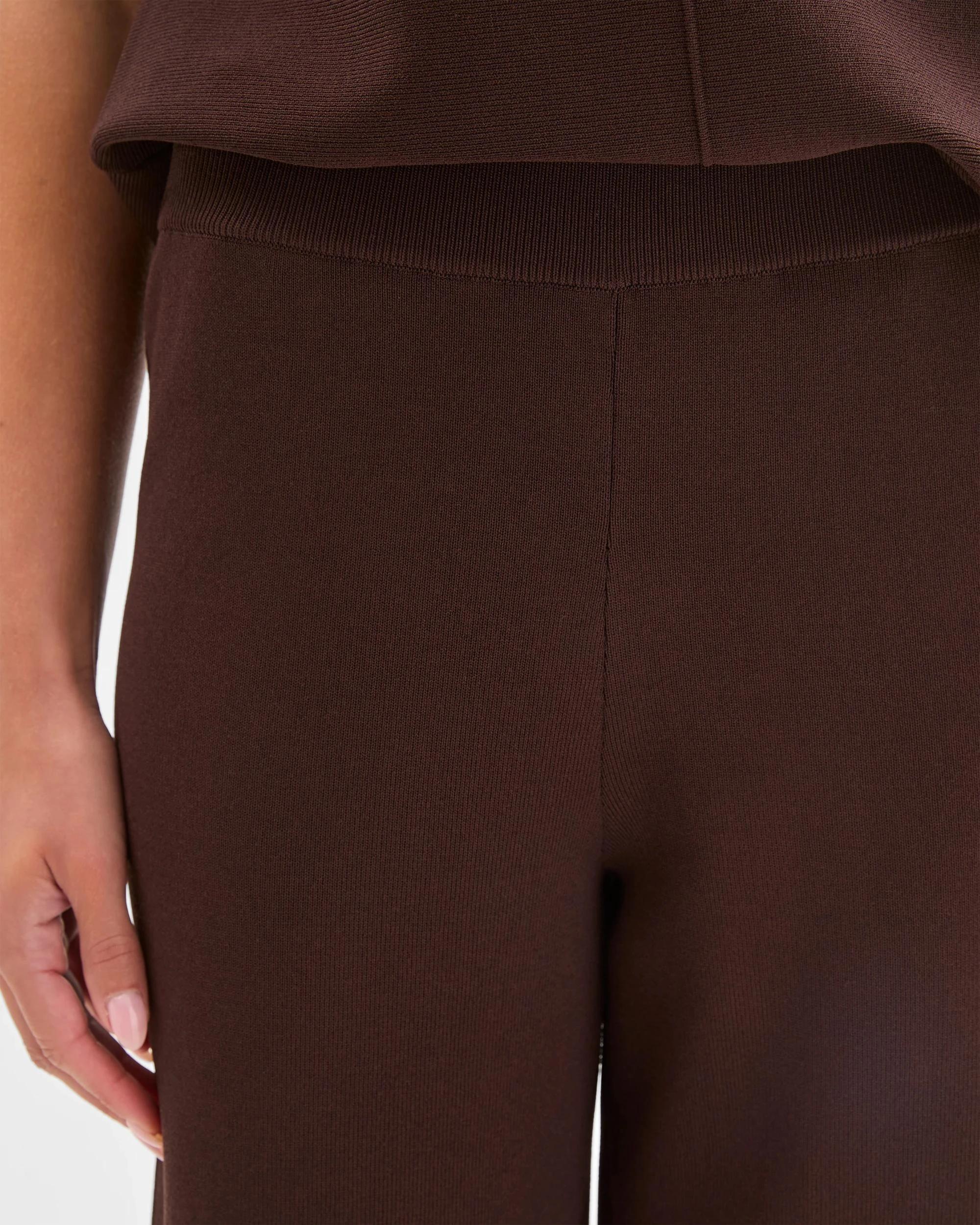 4 Target Petites Petites Crepe Knit Pants ESPRESSO, 4 of 5