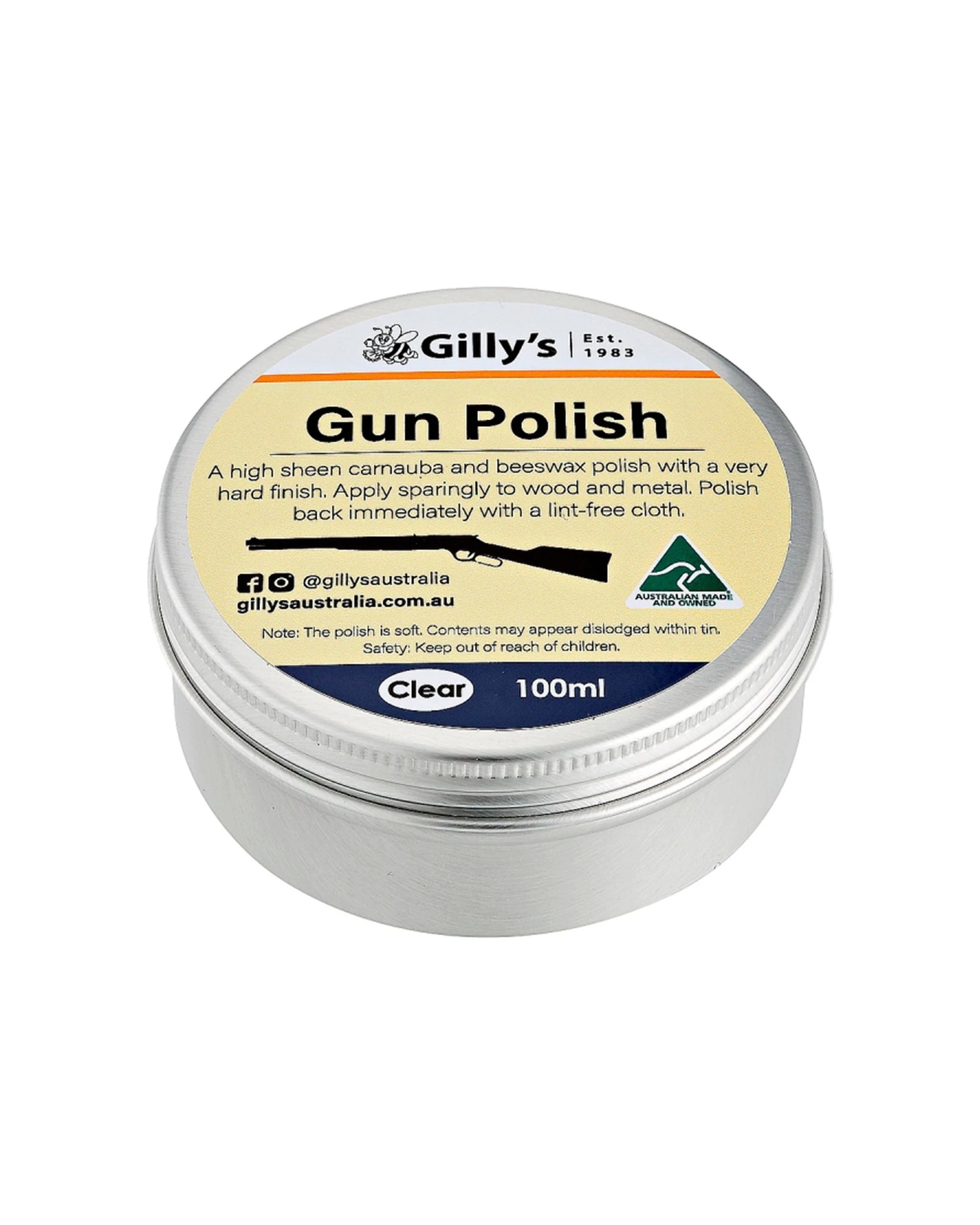 1 Gilly's Gun & Firearm Cleaning Conditioning Polish 100mL - Clear, 1 of 1