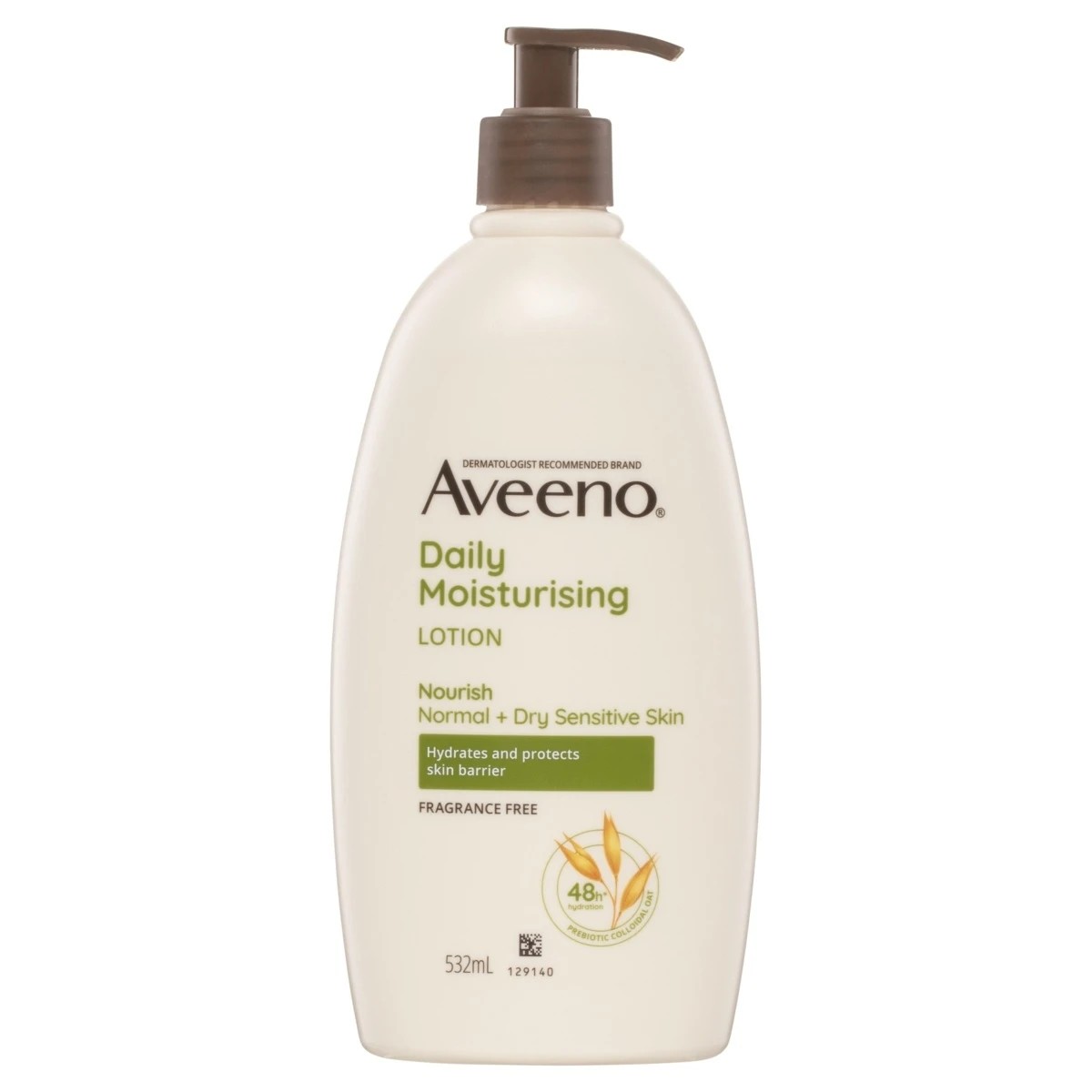 1 Aveeno Daily Moisturising Fragrance Free Body Lotion 532ml, 1 of 4