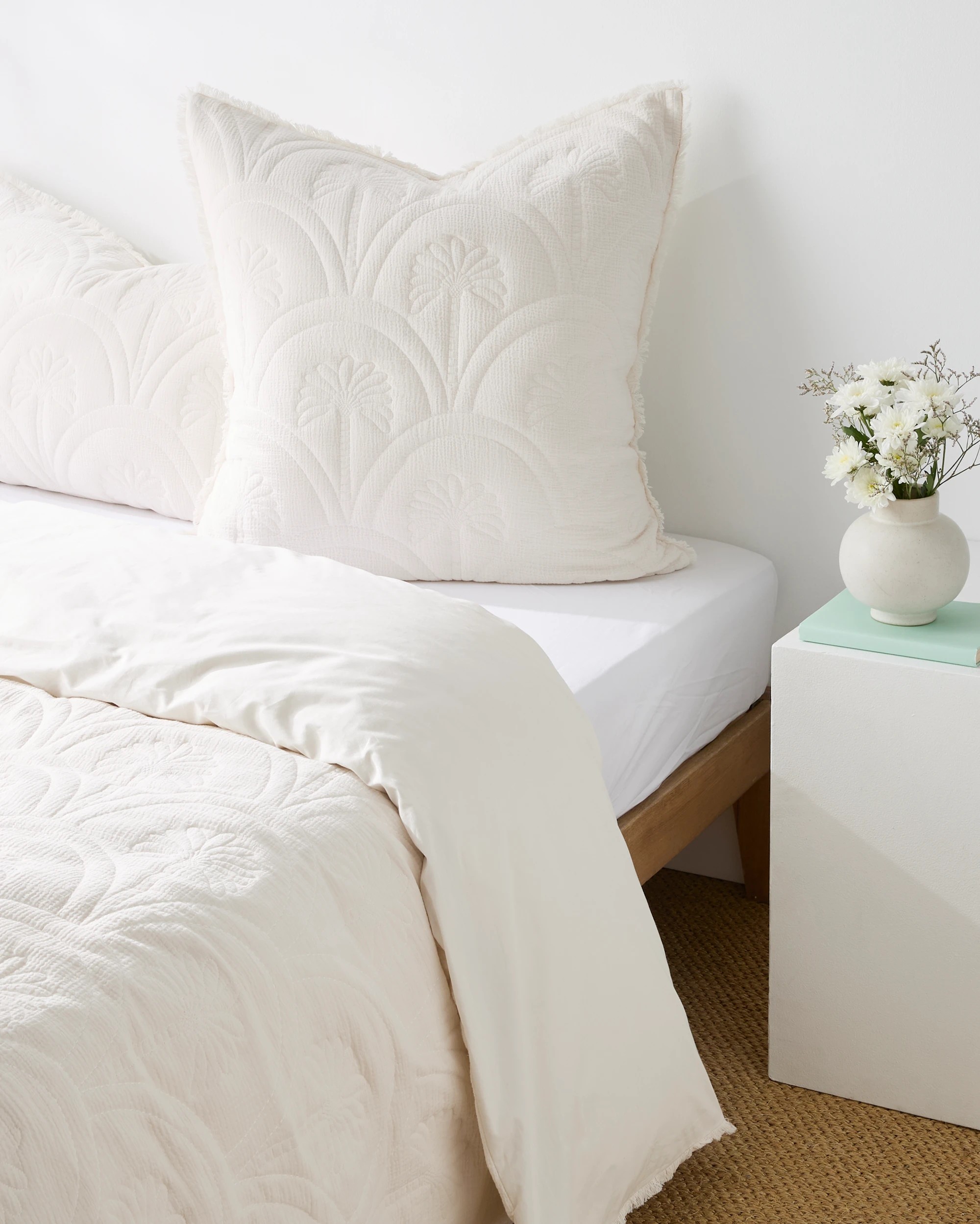 1 Target Palm Quilted Australian Cotton European Pillowcase
 - Queen Bed
 - Natural, 1 of 5