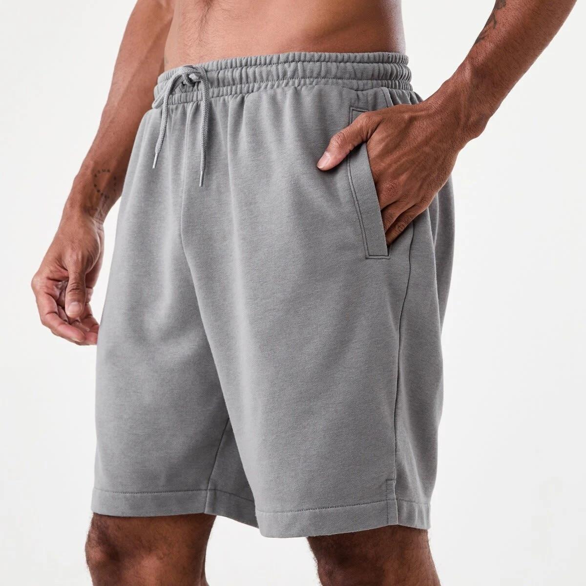 2 Active Mens Washed Terry Shorts Quietshade, 2 of 6