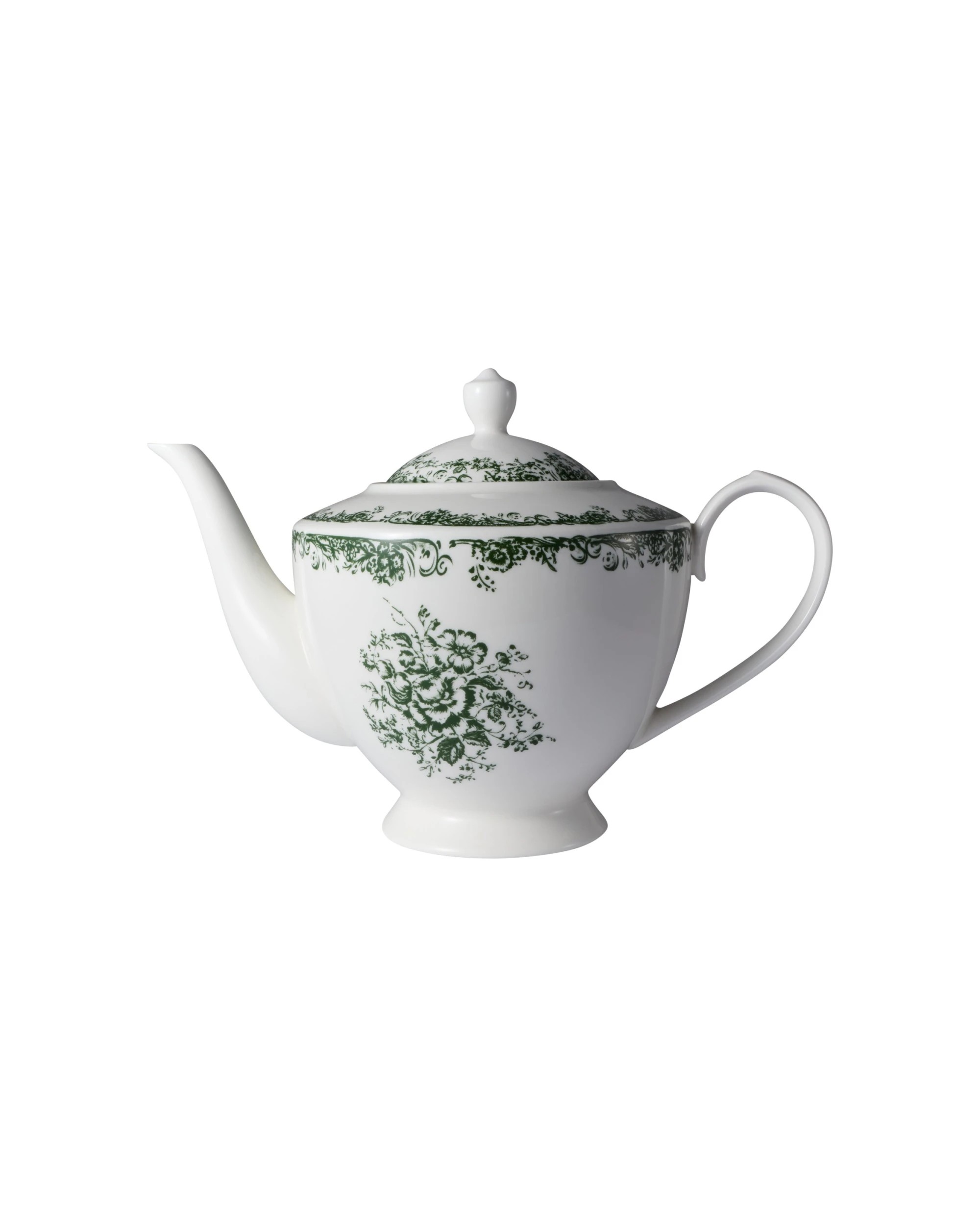 1 Casa Domani Rosetta Porcelain Teapot Dishwasher Microwave Safe 1L Gift Boxed, 1 of 4