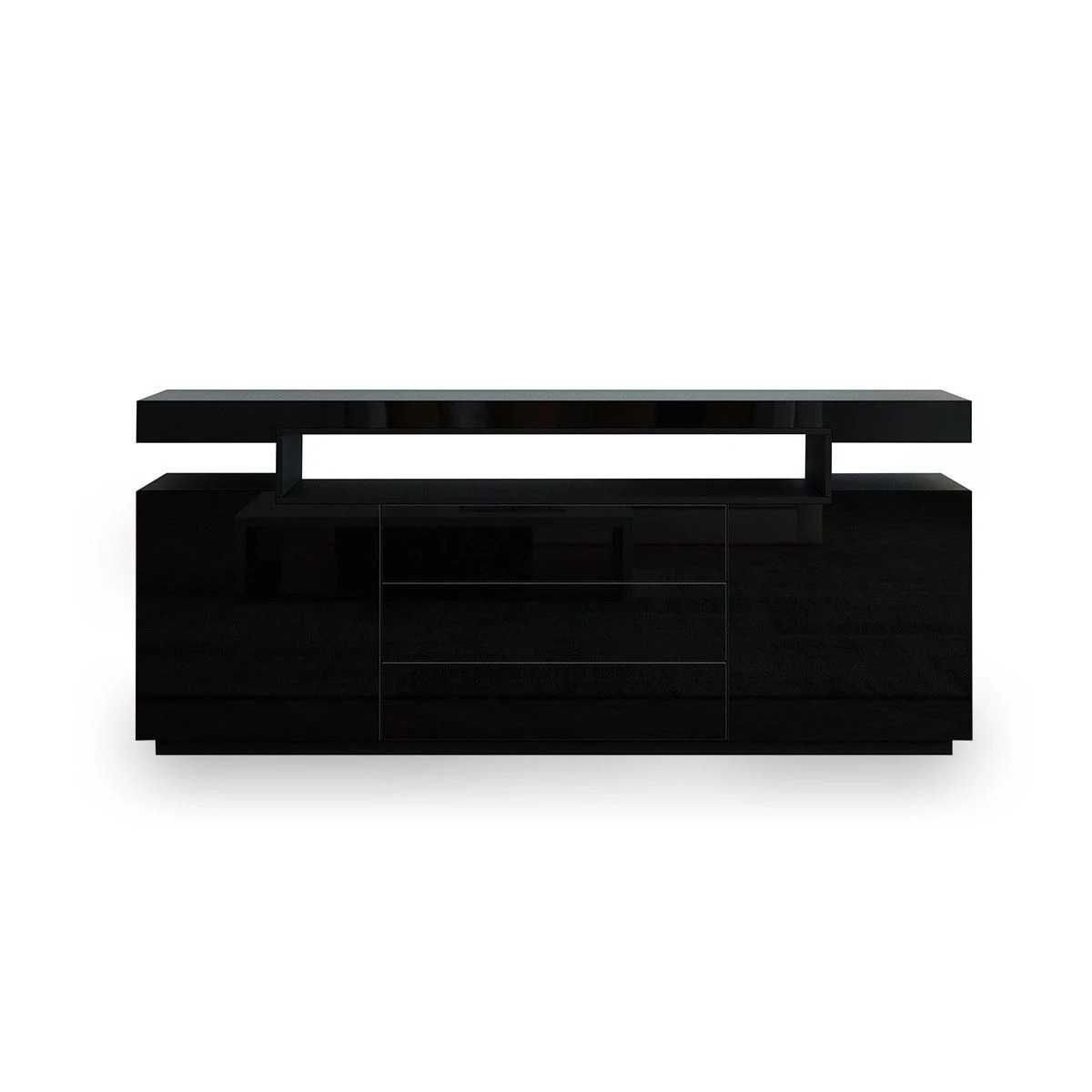 3 Ausway Sideboard Buffet Cabinet High Gloss Cupboard 2 Doors 3 Drawers 200cm, 3 of 7