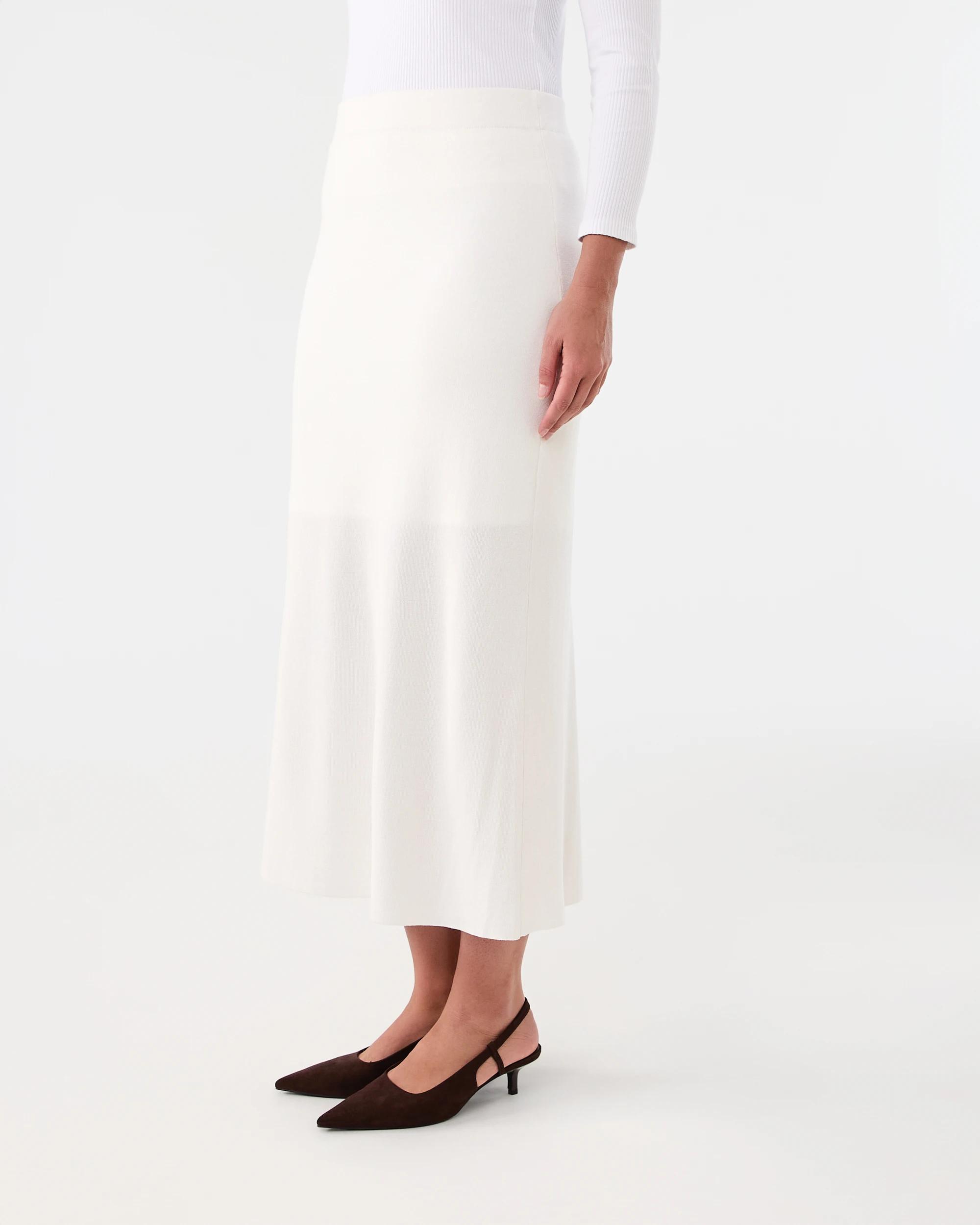 2 Rib Knit Skirt Cld White, 2 of 5