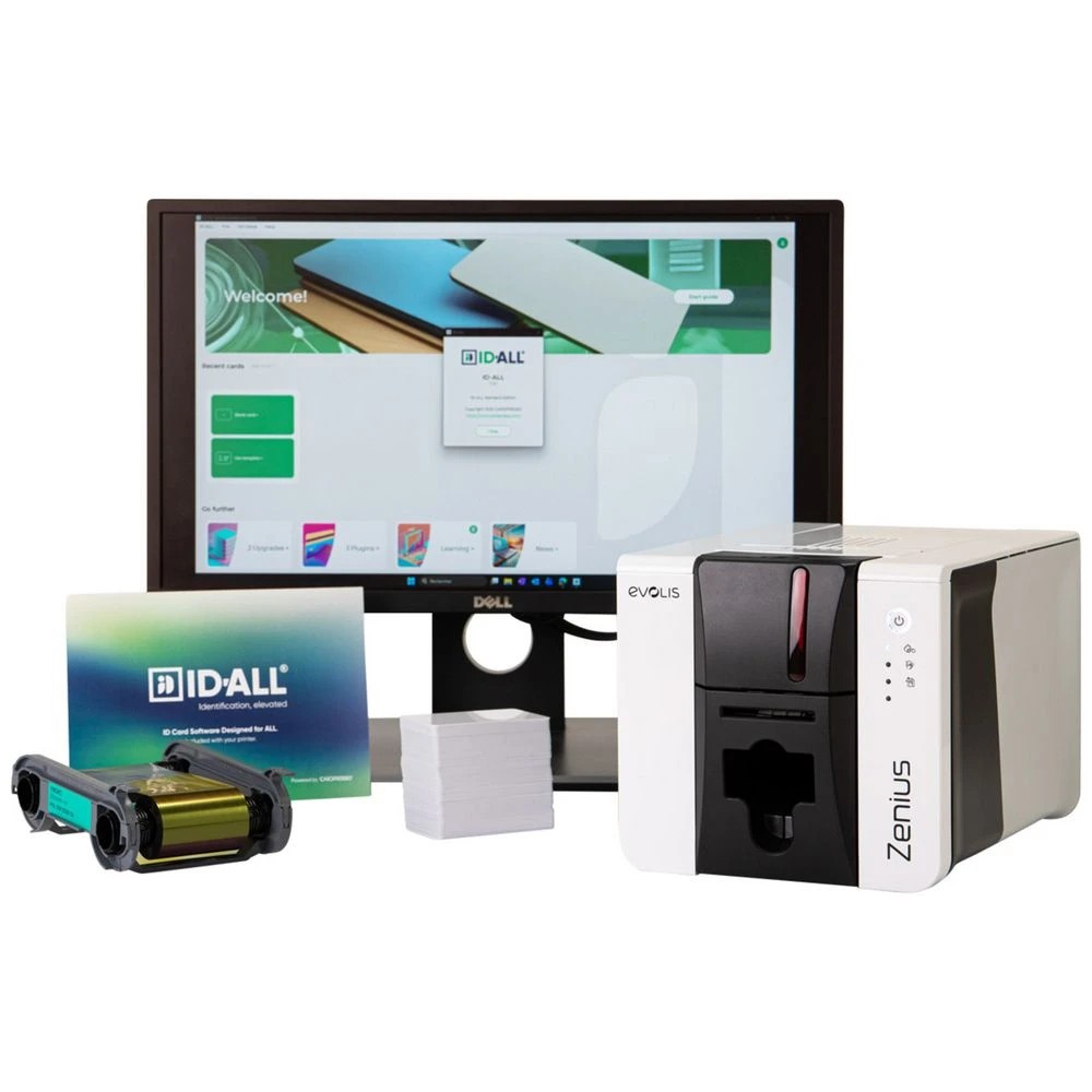 1 Evolis Zenius 2 Classic ID Card Printer Bundle, 1 of 1