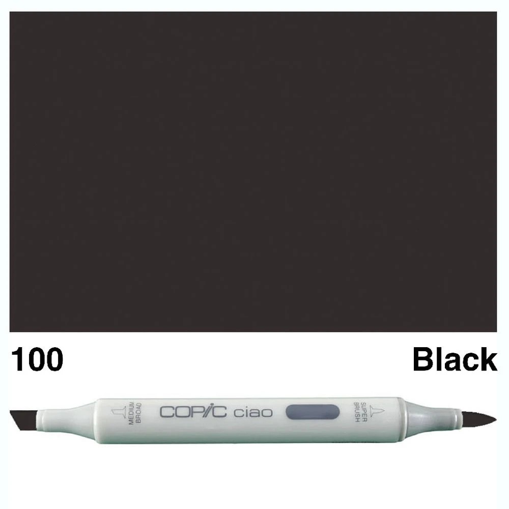 3 Copic Ciao Dual Nib Marker 100 Black, 3 of 3