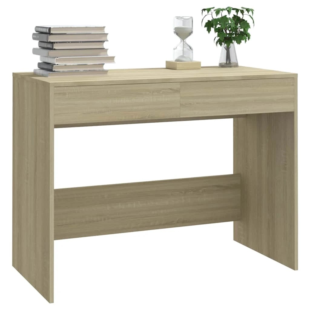 4 vidaXL Desk Ample Storage - Beige, 4 of 9