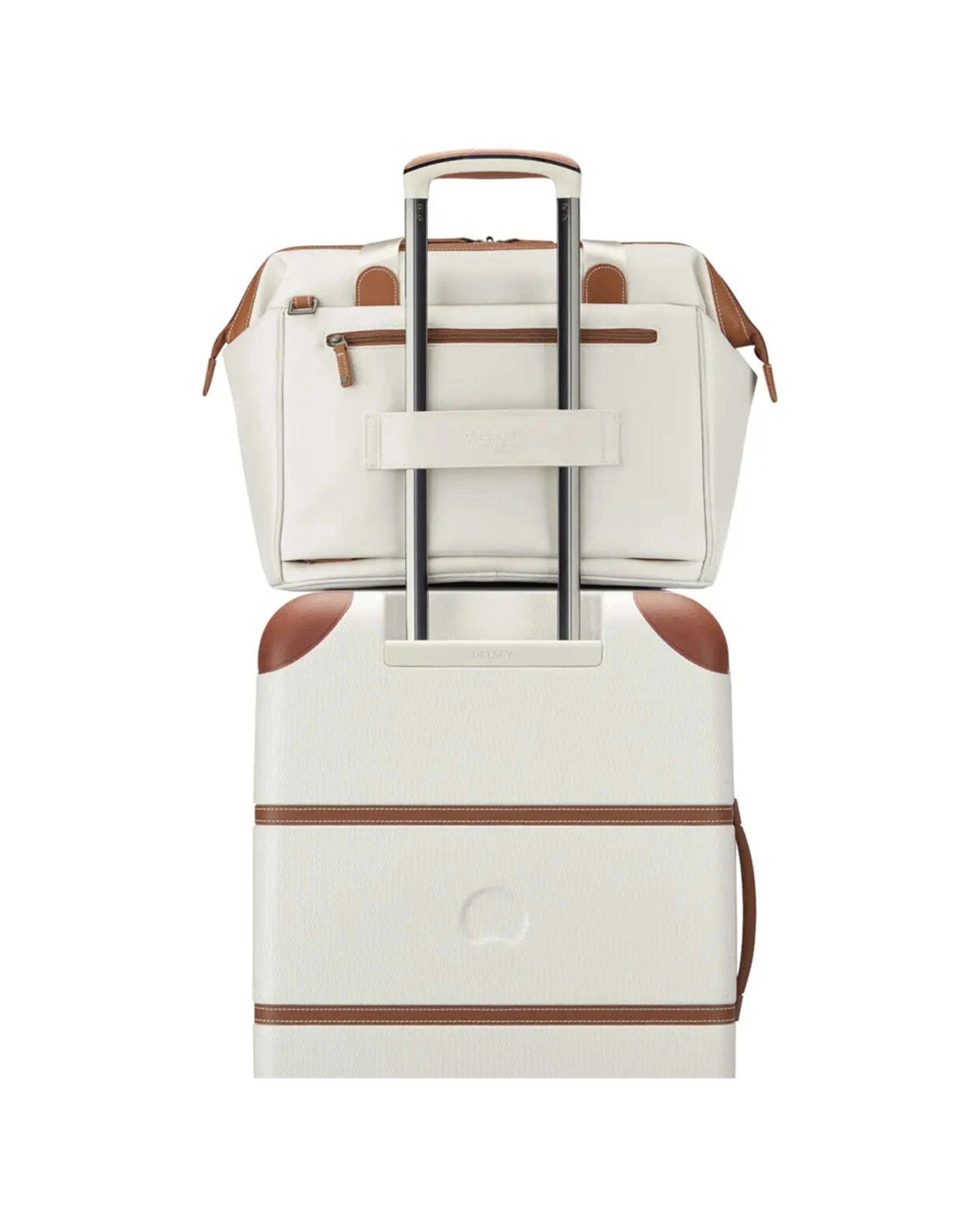 5 Delsey Chatelet Air 2.0 Weekender S Overnight Bag Laptop Compartment Recycled Angora - White, 5 of 8