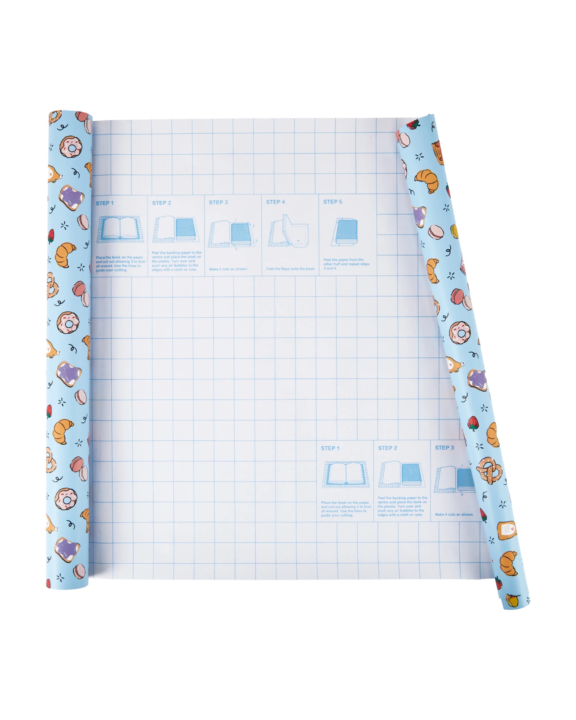 3 Self Adhesive Book Cover - Food, 3 of 5