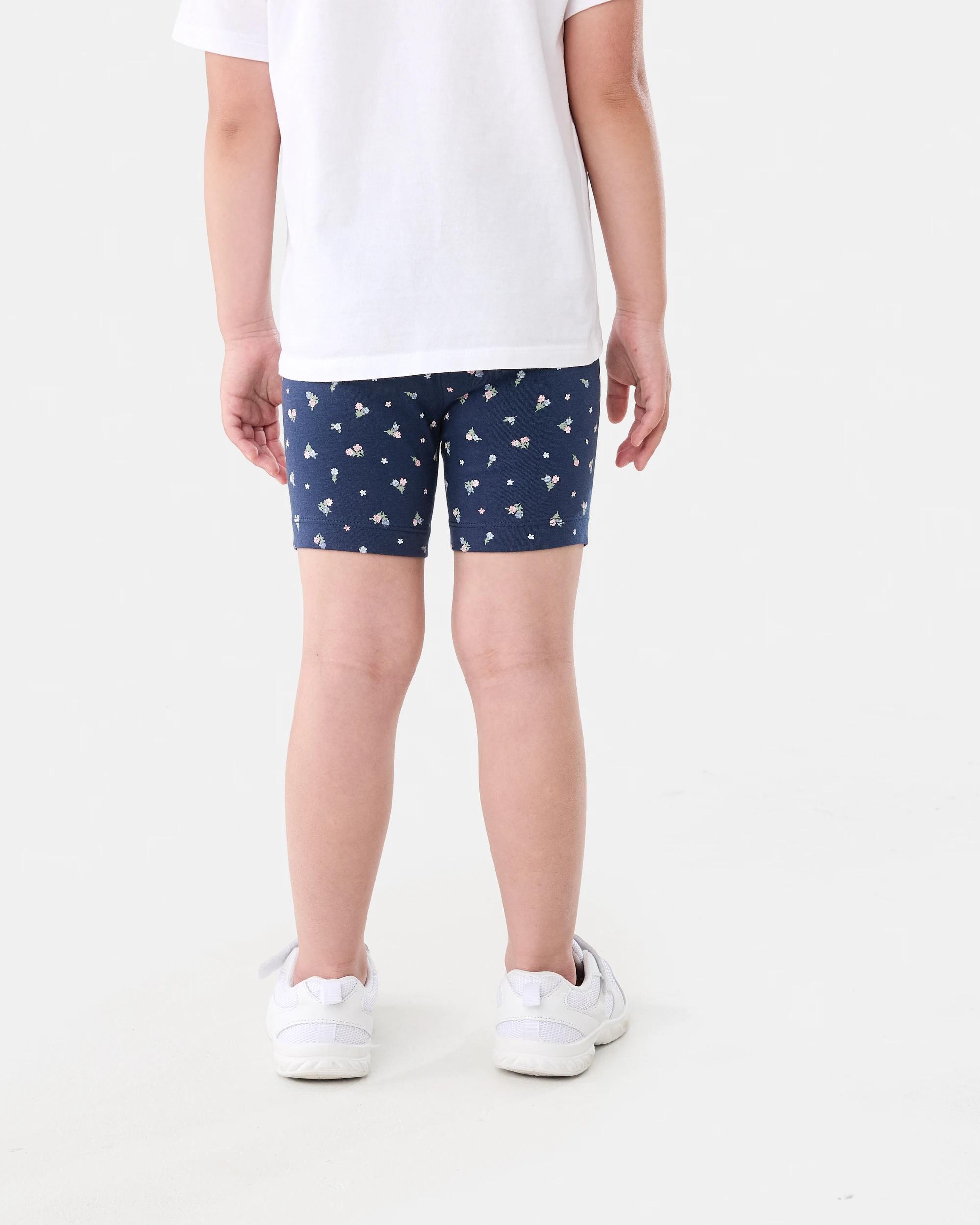 2 Printed Bike Shorts Nvy Floral, 2 of 6